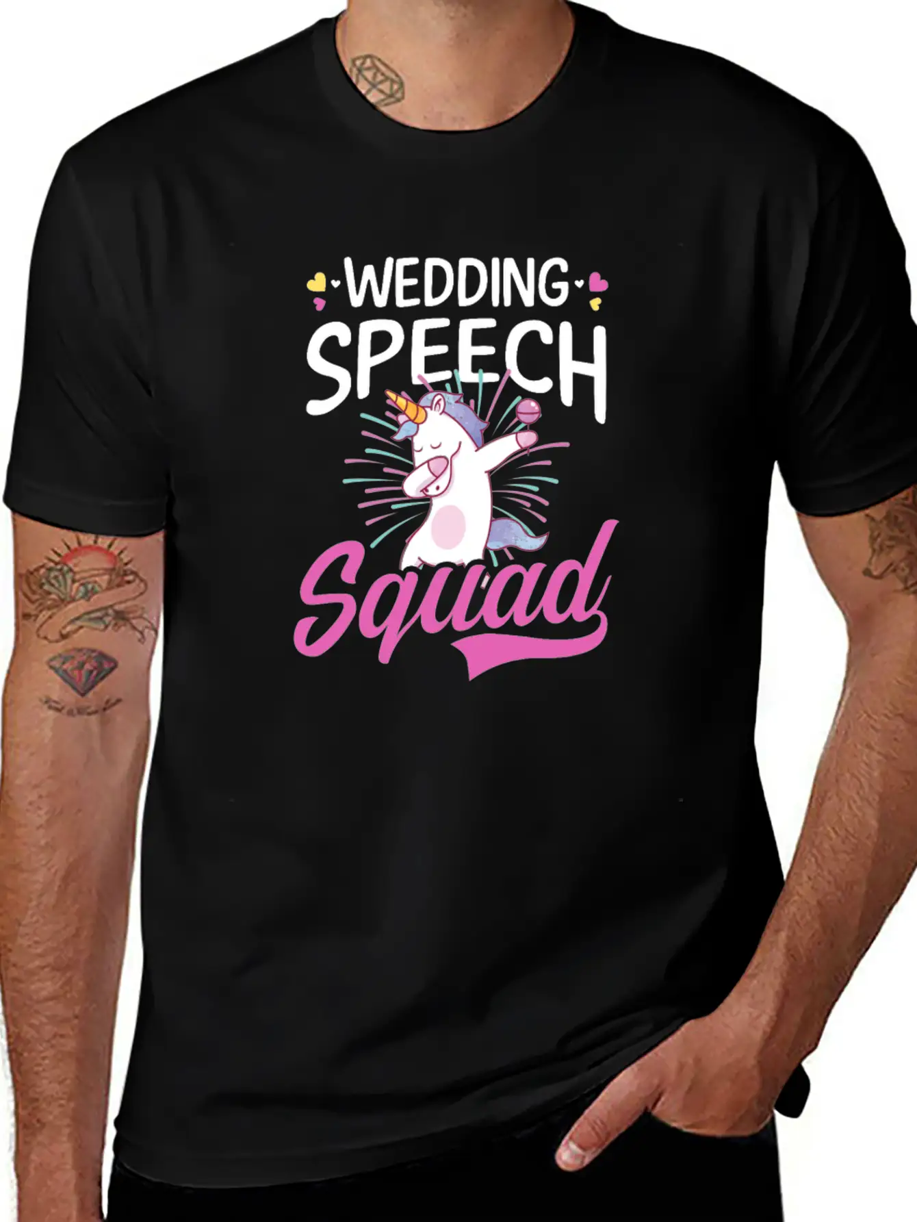 Speaker Wedding Speech Squad Stylish Everyday T-Shirt – Unisex Basic Cotton Tee