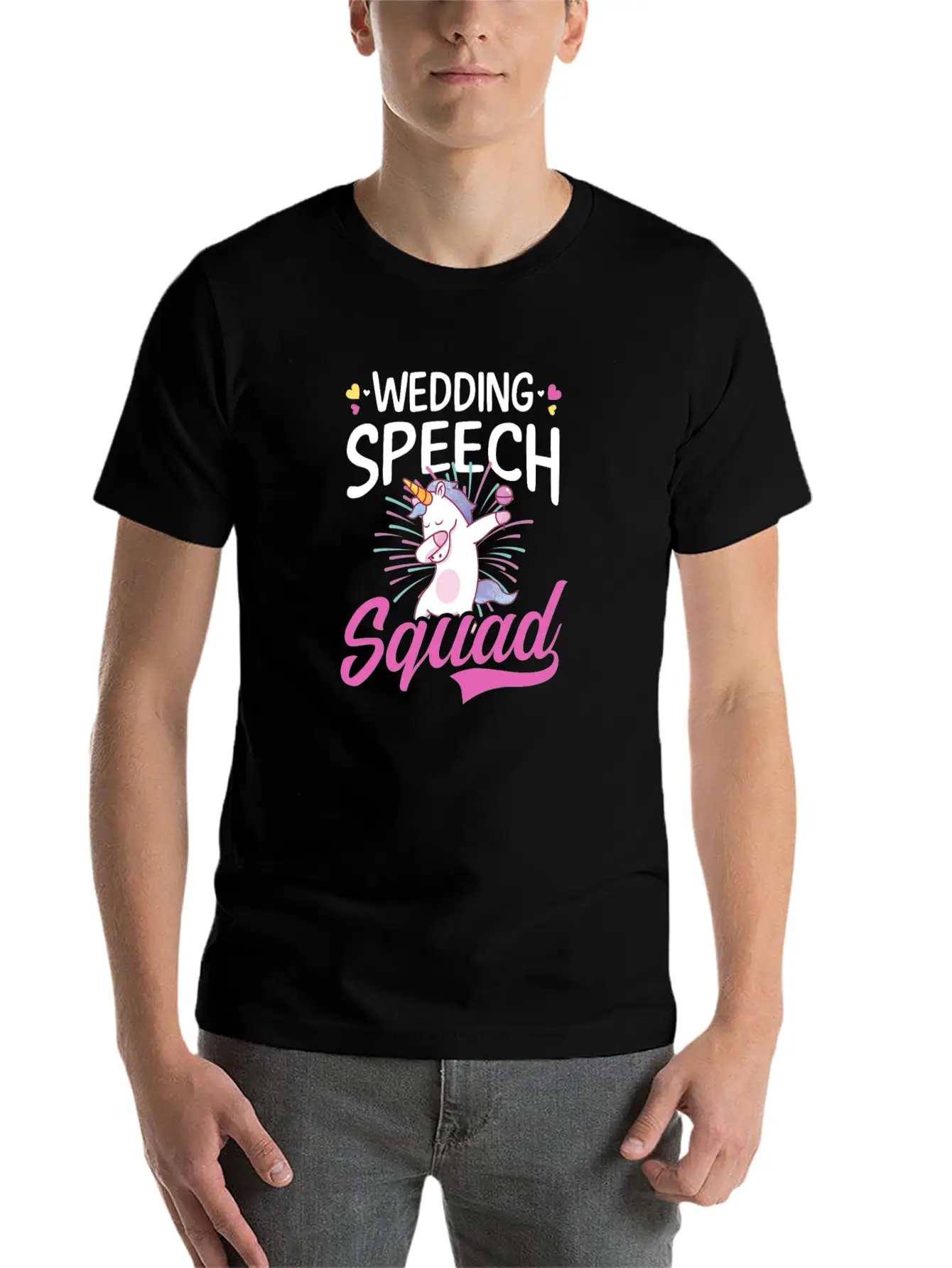 Speaker Wedding Speech Squad Stylish Everyday T-Shirt – Unisex Basic Cotton Tee