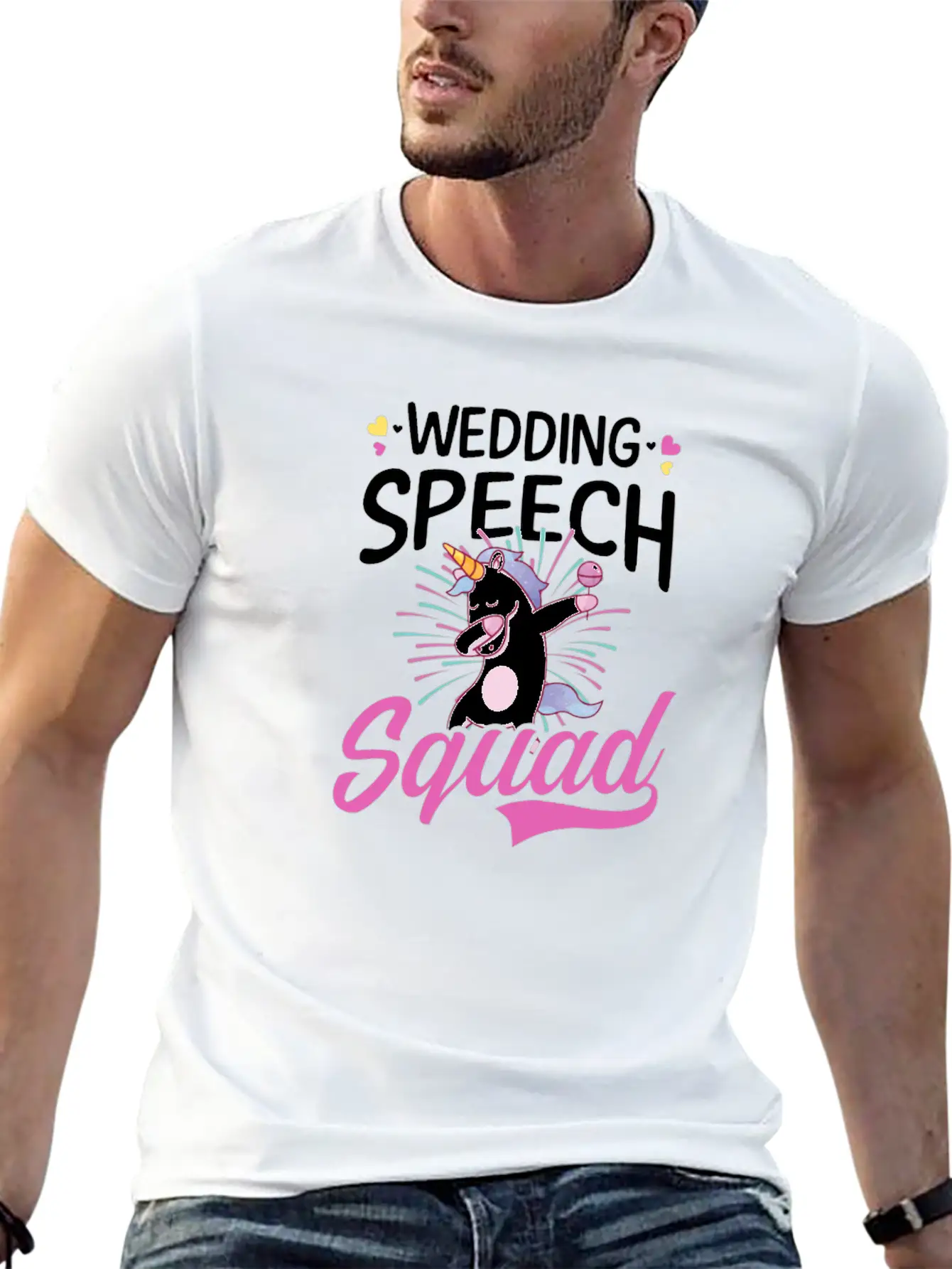 Speaker Wedding Speech Squad Stylish Everyday T-Shirt – Unisex Basic Cotton Tee