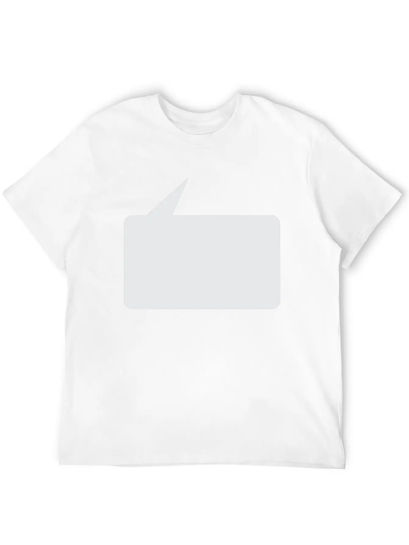 Speech Bubble Balloon, Square Small_1c Essential Cotton Tee For Daily Outfits – Unisex Style