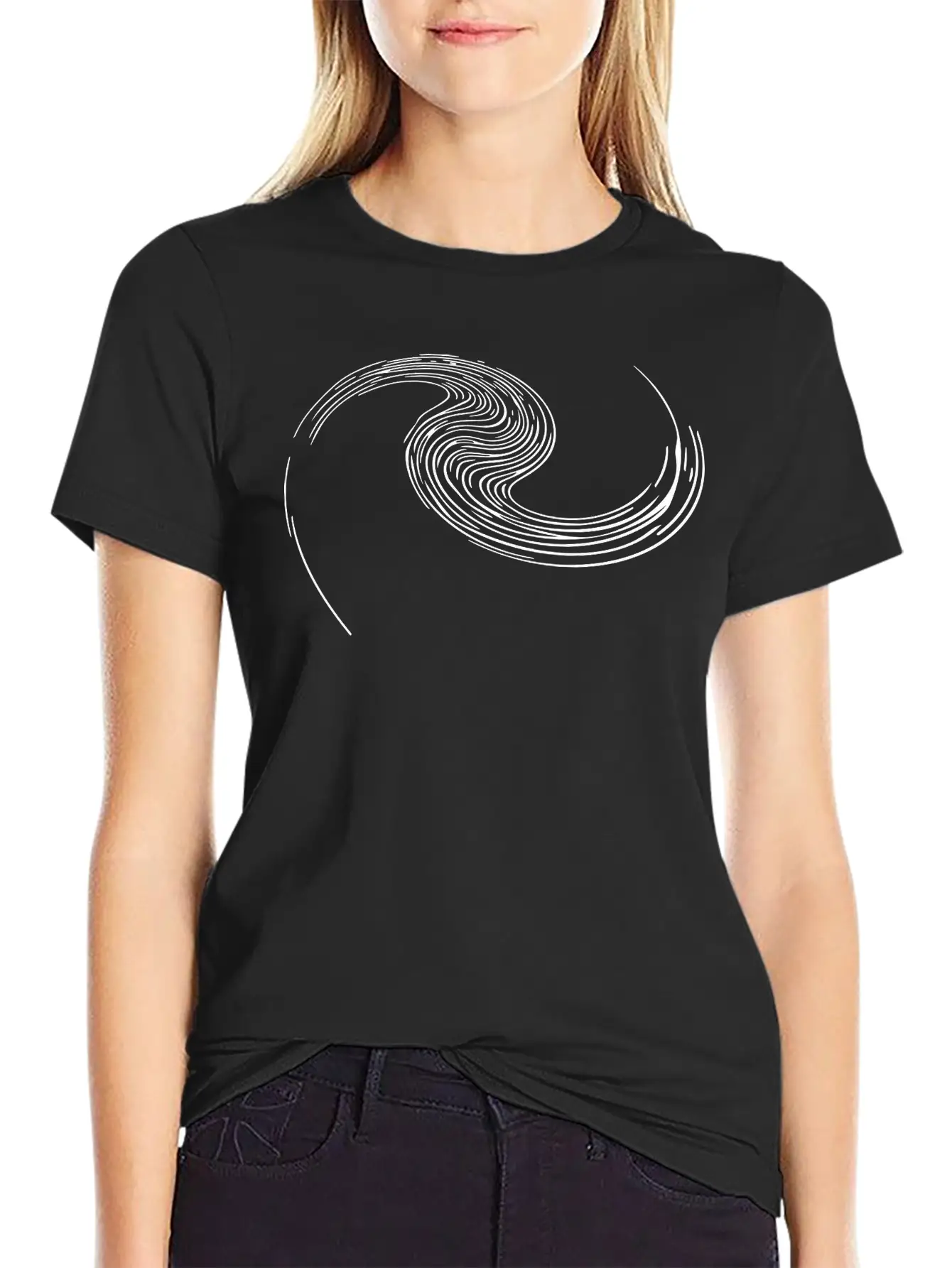 Spiral Geometry - Spiral Galaxy Modern Fit Casual T-Shirt – Clean And Versatile Design