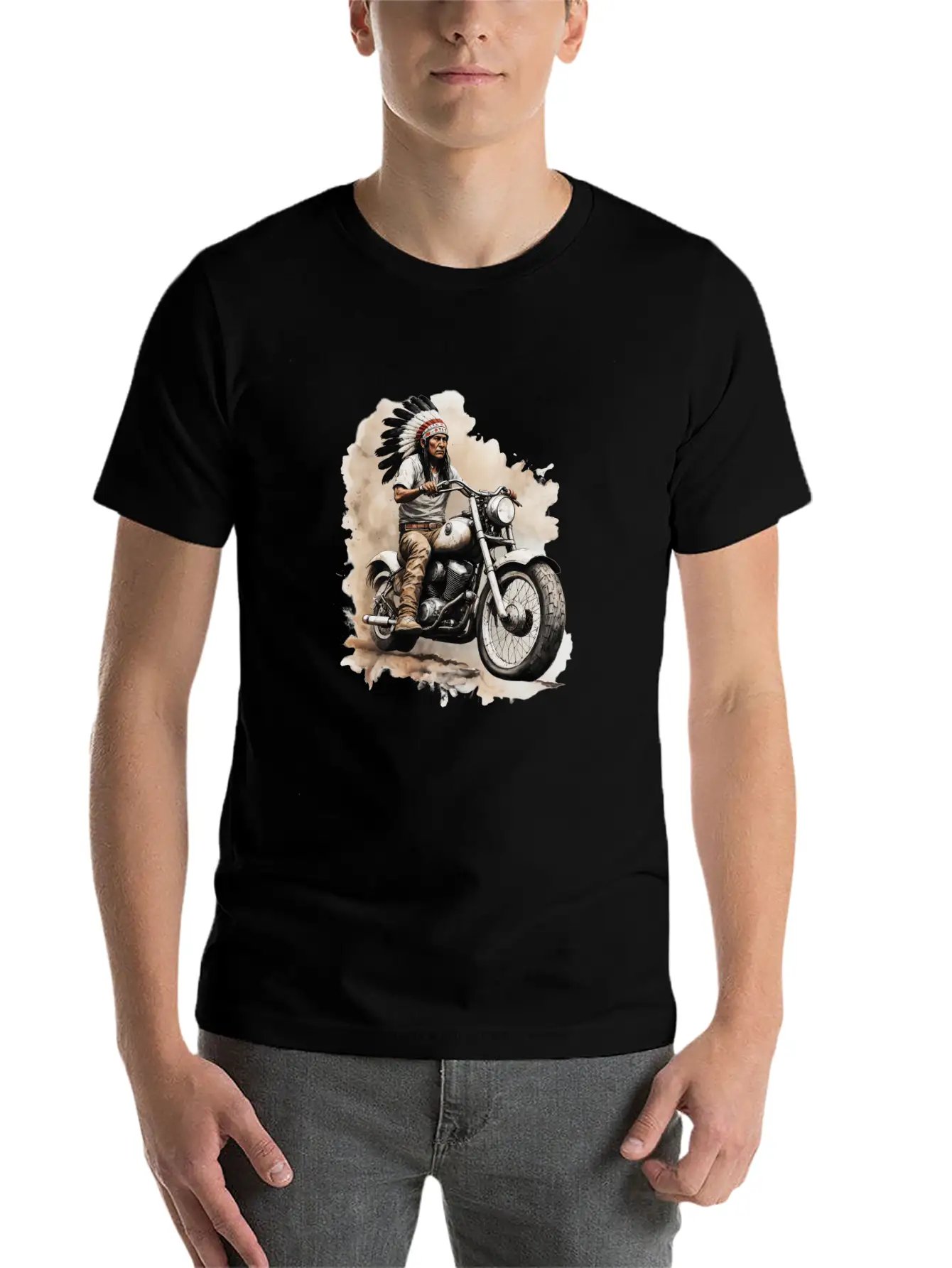 Spirit Rider Unisex Casual T-Shirt – Clean Design For Daily Comfort