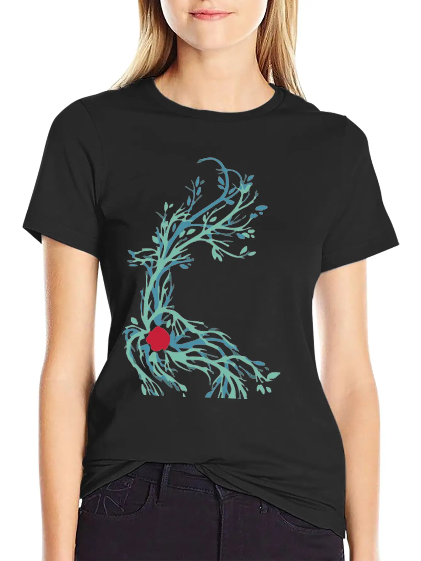 Spirit Vines Basic Graphic T-Shirt – Daily Comfort In Soft Cotton
