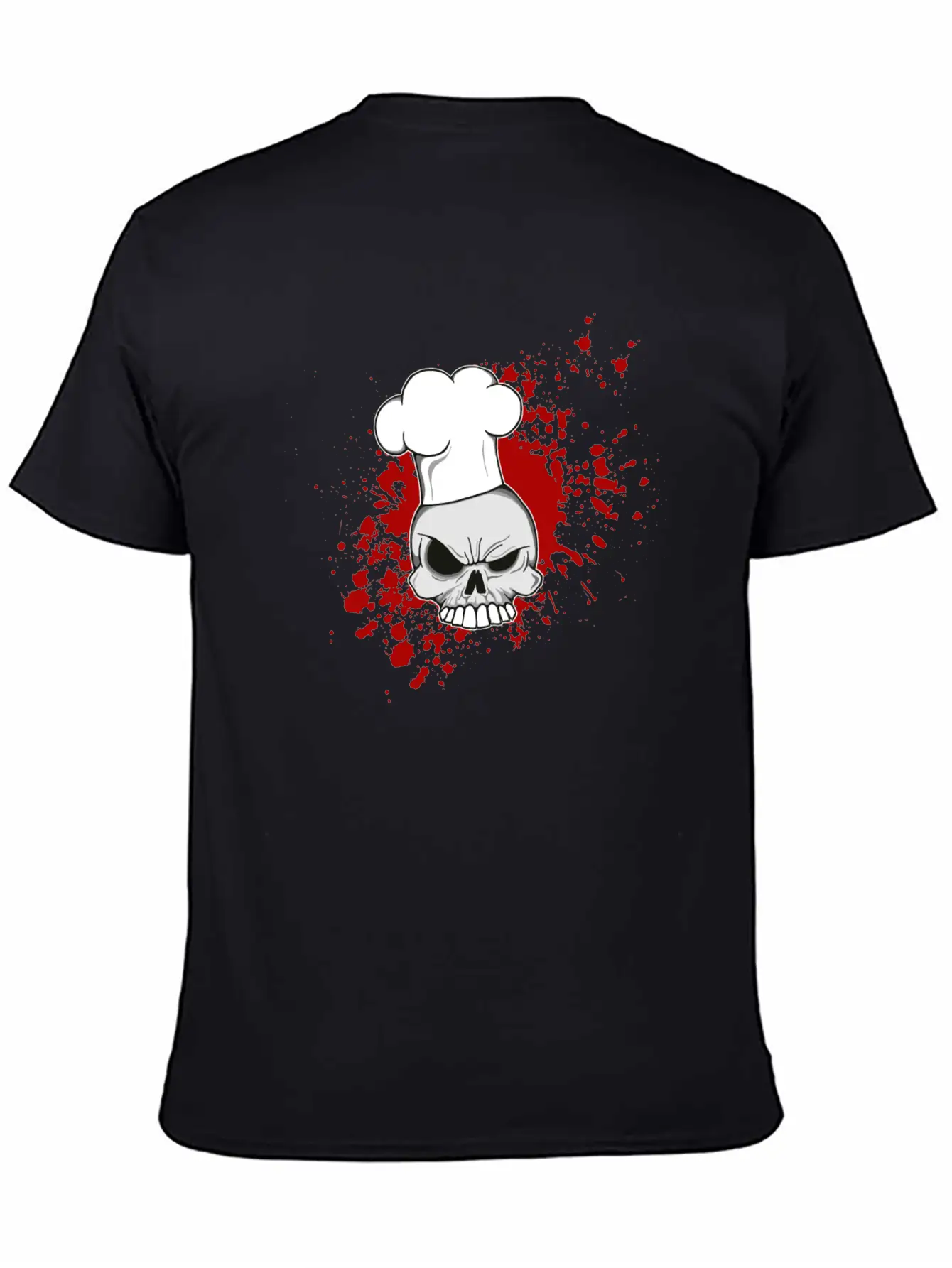 Splatter Skull Cook Lightweight Cotton T-Shirt – Daily Comfort Graphic Shirt