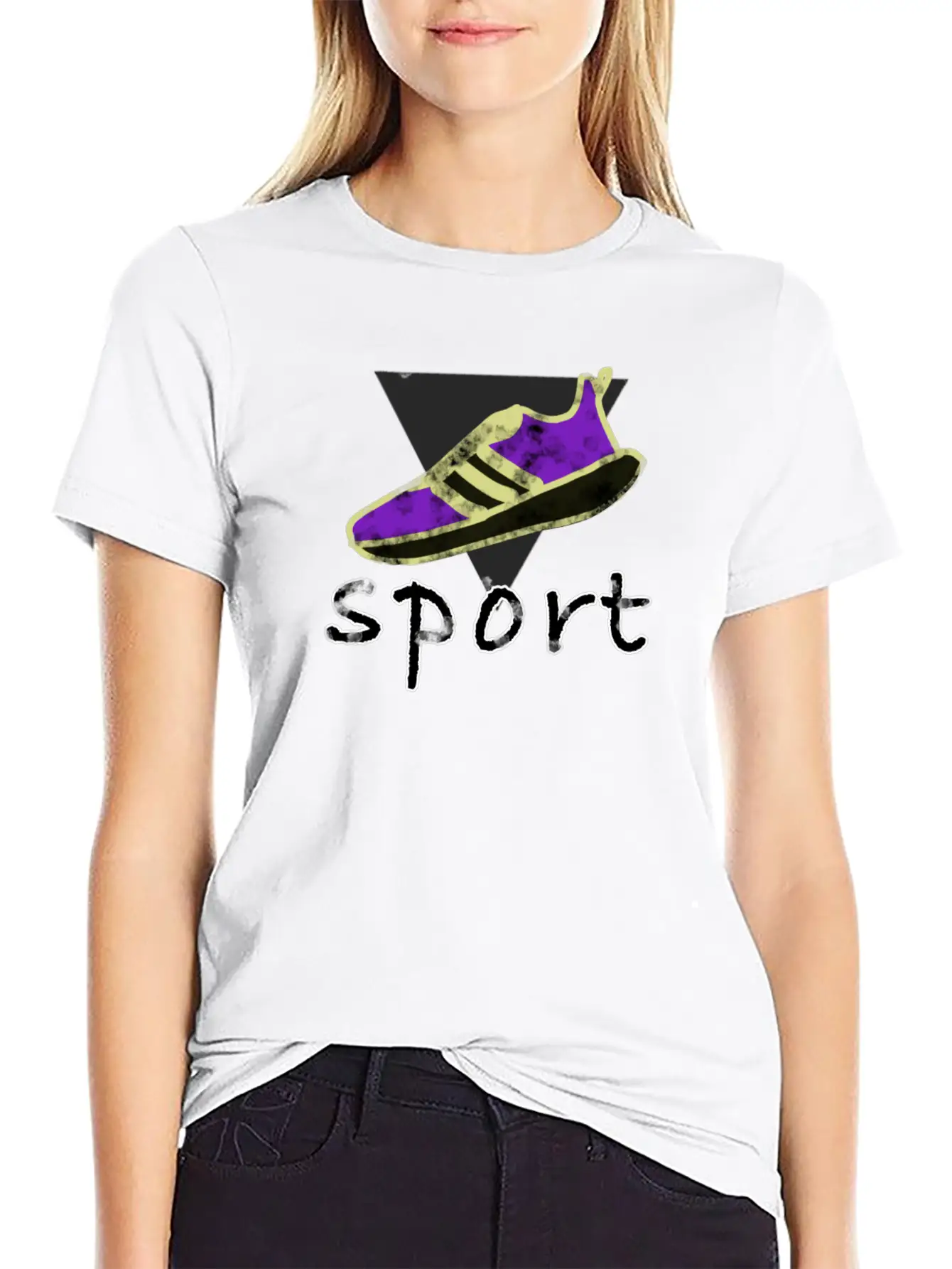 Sport Shoe Running Basic Graphic T-Shirt – Daily Comfort In Soft Cotton