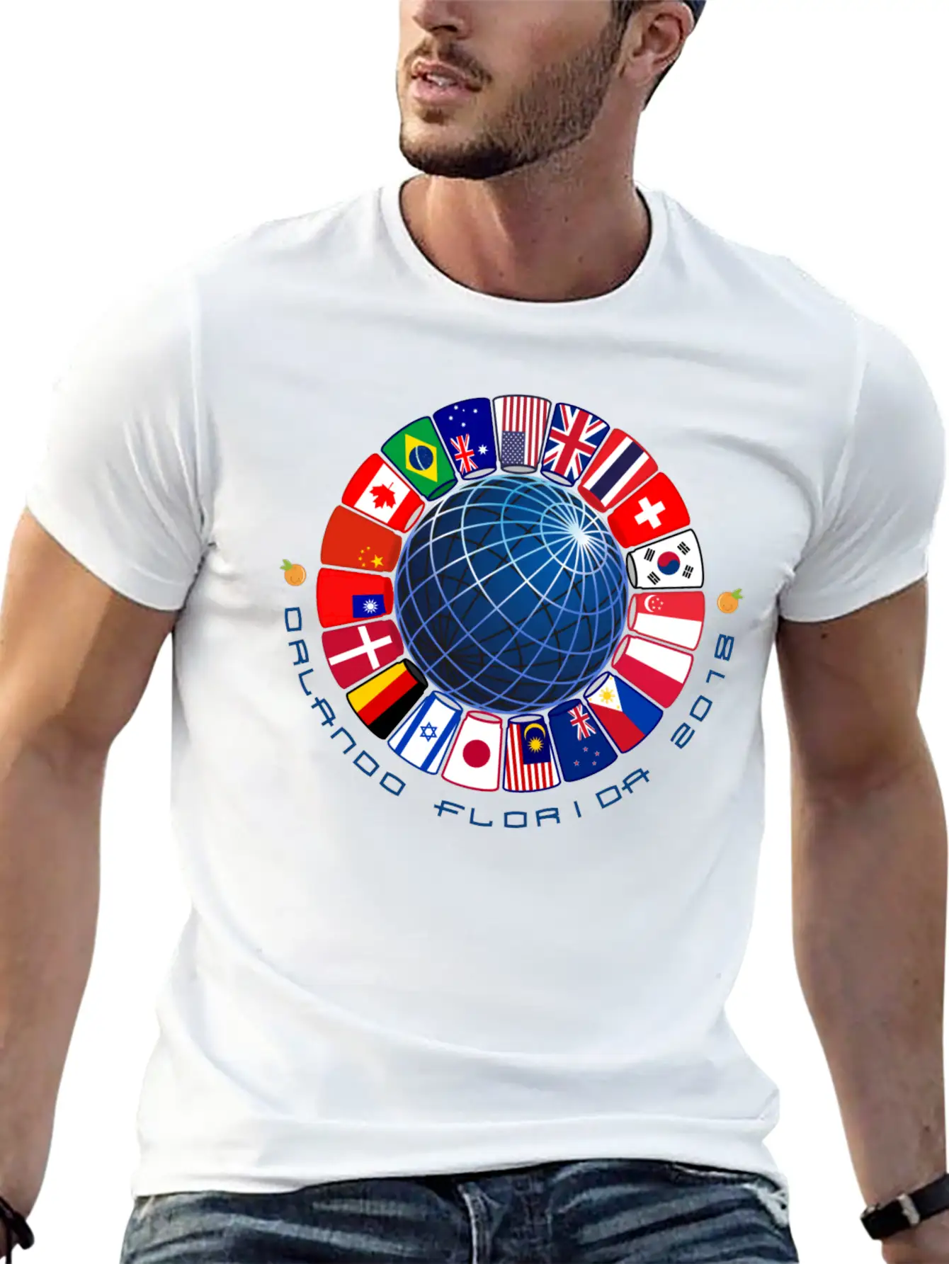 Sport Stacking Flags - 2018 Lightweight Cotton T-Shirt – Daily Comfort Graphic Shirt