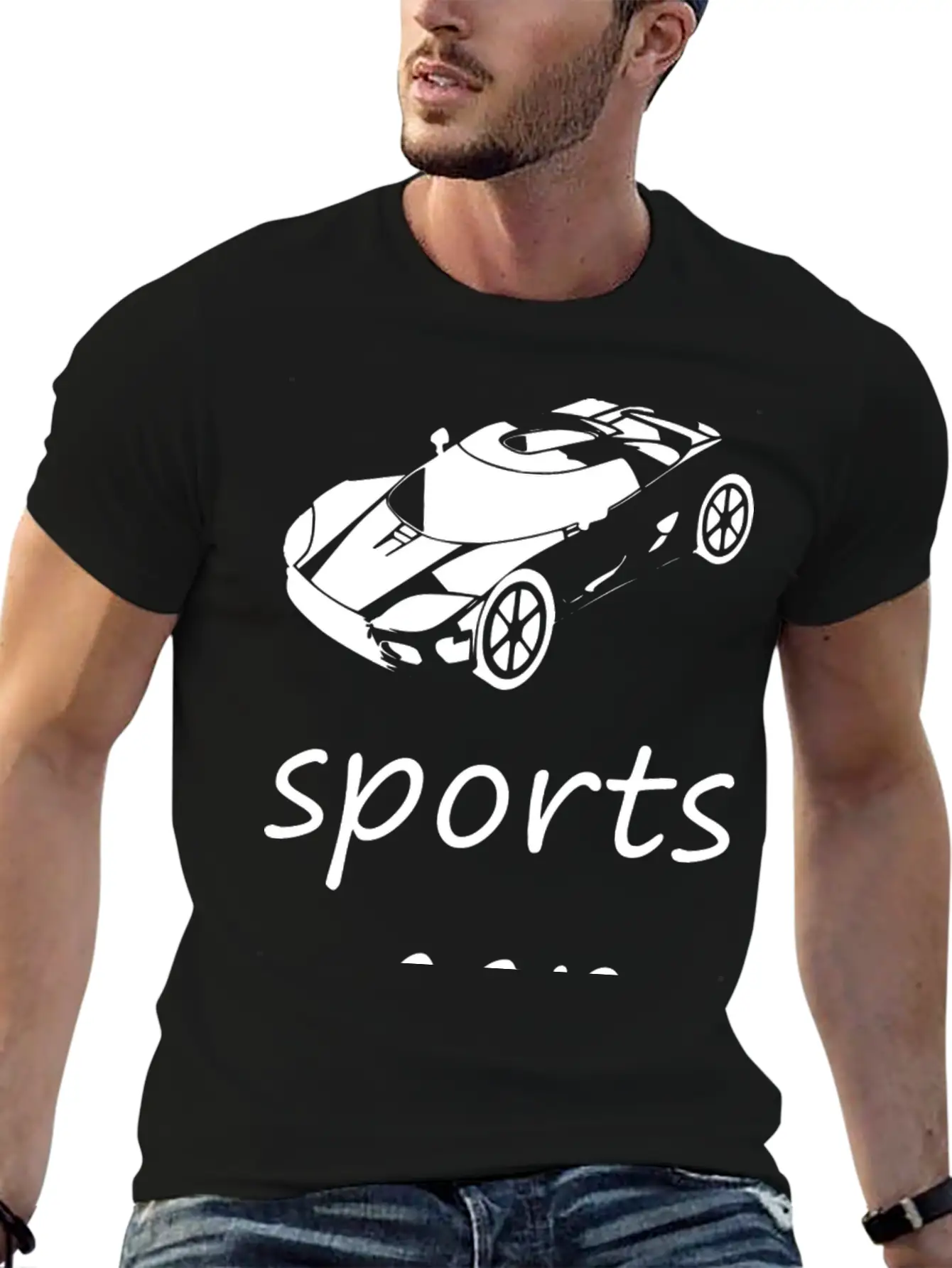 Sports Car Basic Graphic T-Shirt – Daily Comfort In Soft Cotton