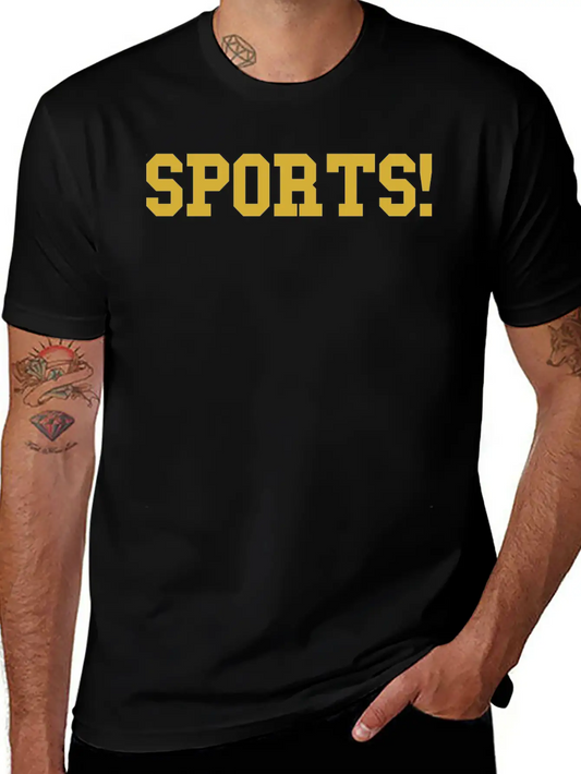 Sports Gold Essential Cotton Tee For Daily Outfits – Unisex Style