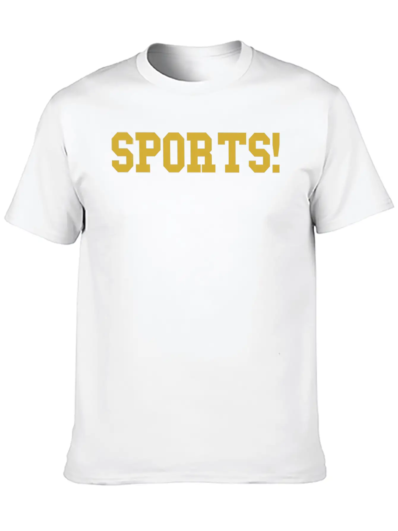 Sports Gold Essential Cotton Tee For Daily Outfits – Unisex Style
