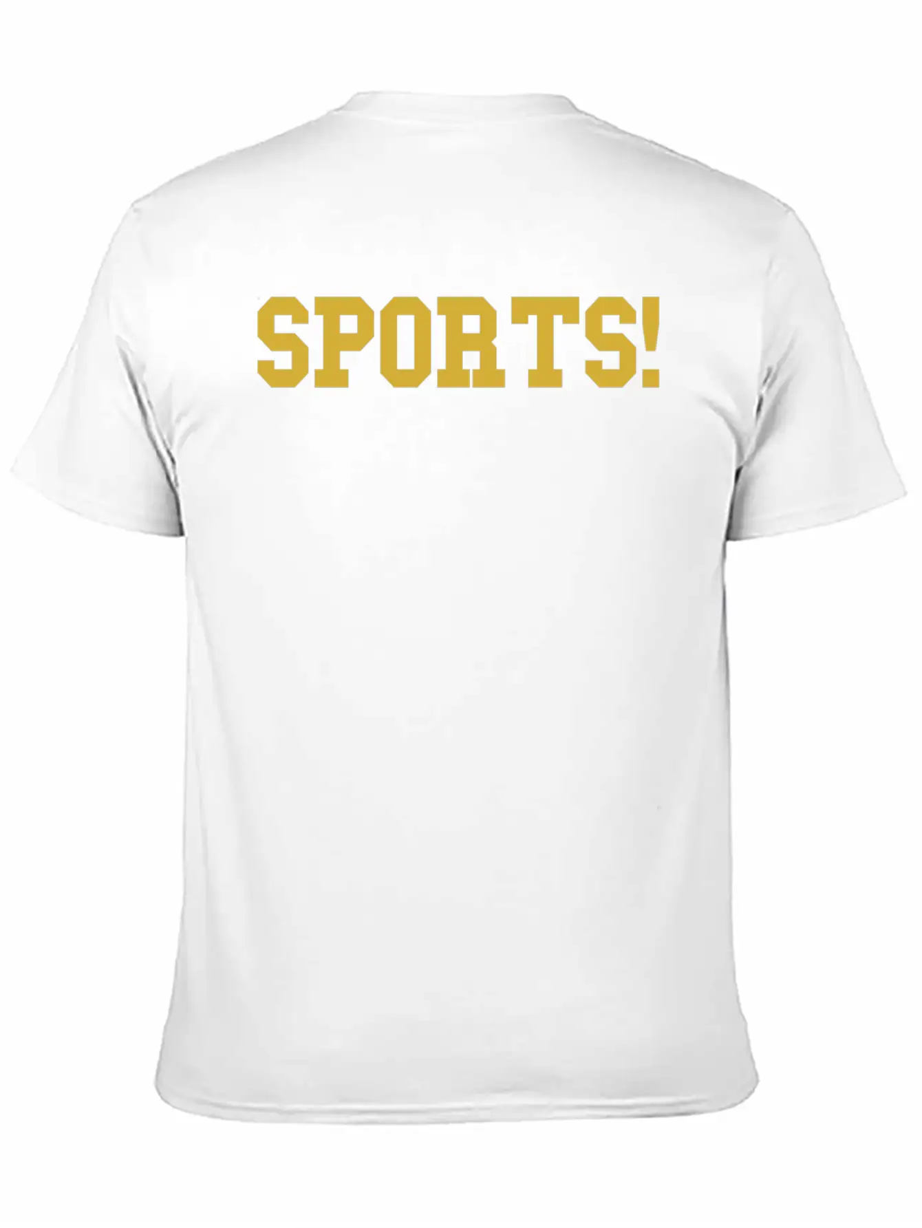 Sports Gold Essential Cotton Tee For Daily Outfits – Unisex Style