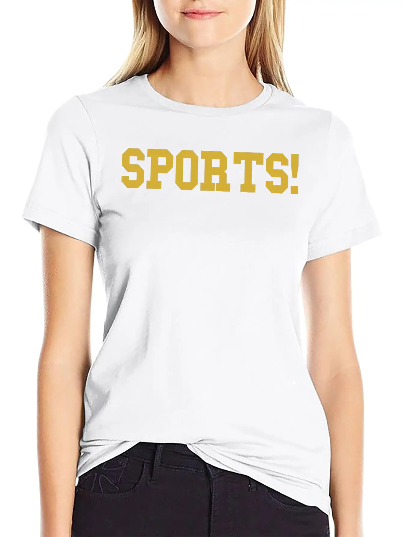 Sports Gold Essential Cotton Tee For Daily Outfits – Unisex Style