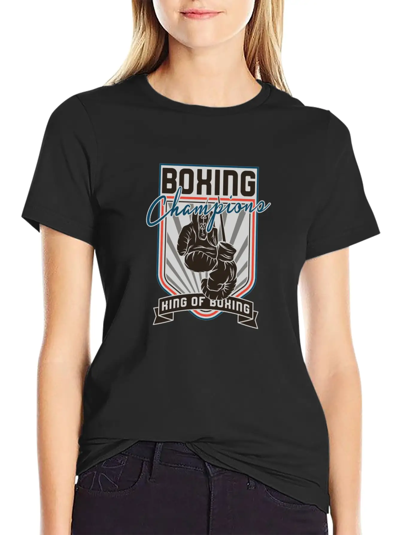 Sports - Heavyweight - Boxing Champions Lightweight Cotton T-Shirt – Daily Comfort Graphic Shirt