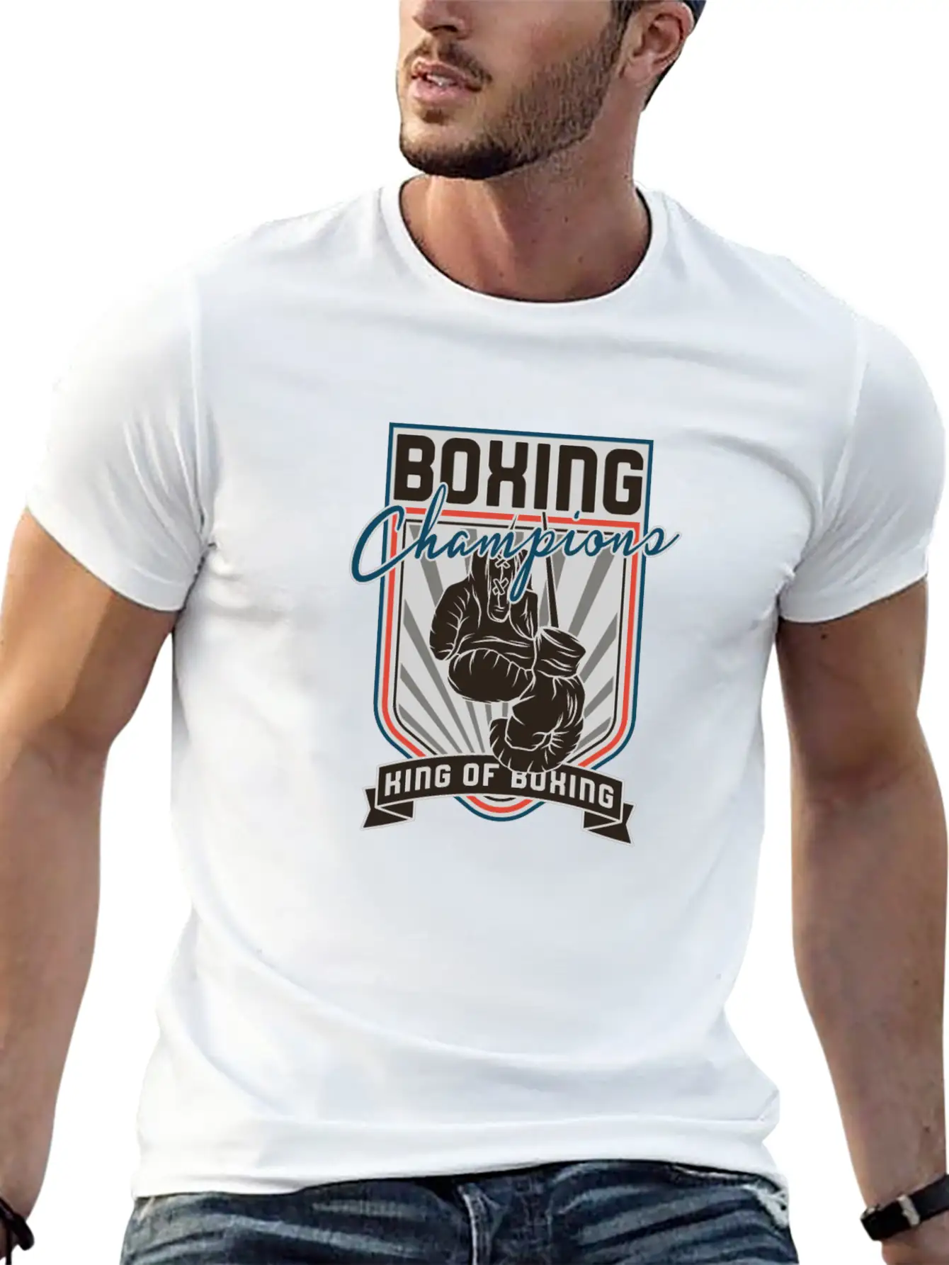 Sports - Heavyweight - Boxing Champions Lightweight Cotton T-Shirt – Daily Comfort Graphic Shirt