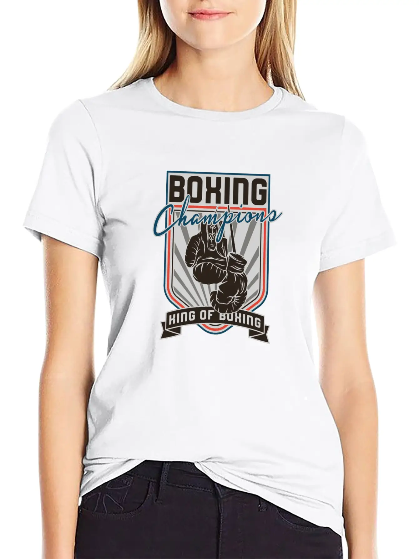 Sports - Heavyweight - Boxing Champions Lightweight Cotton T-Shirt – Daily Comfort Graphic Shirt