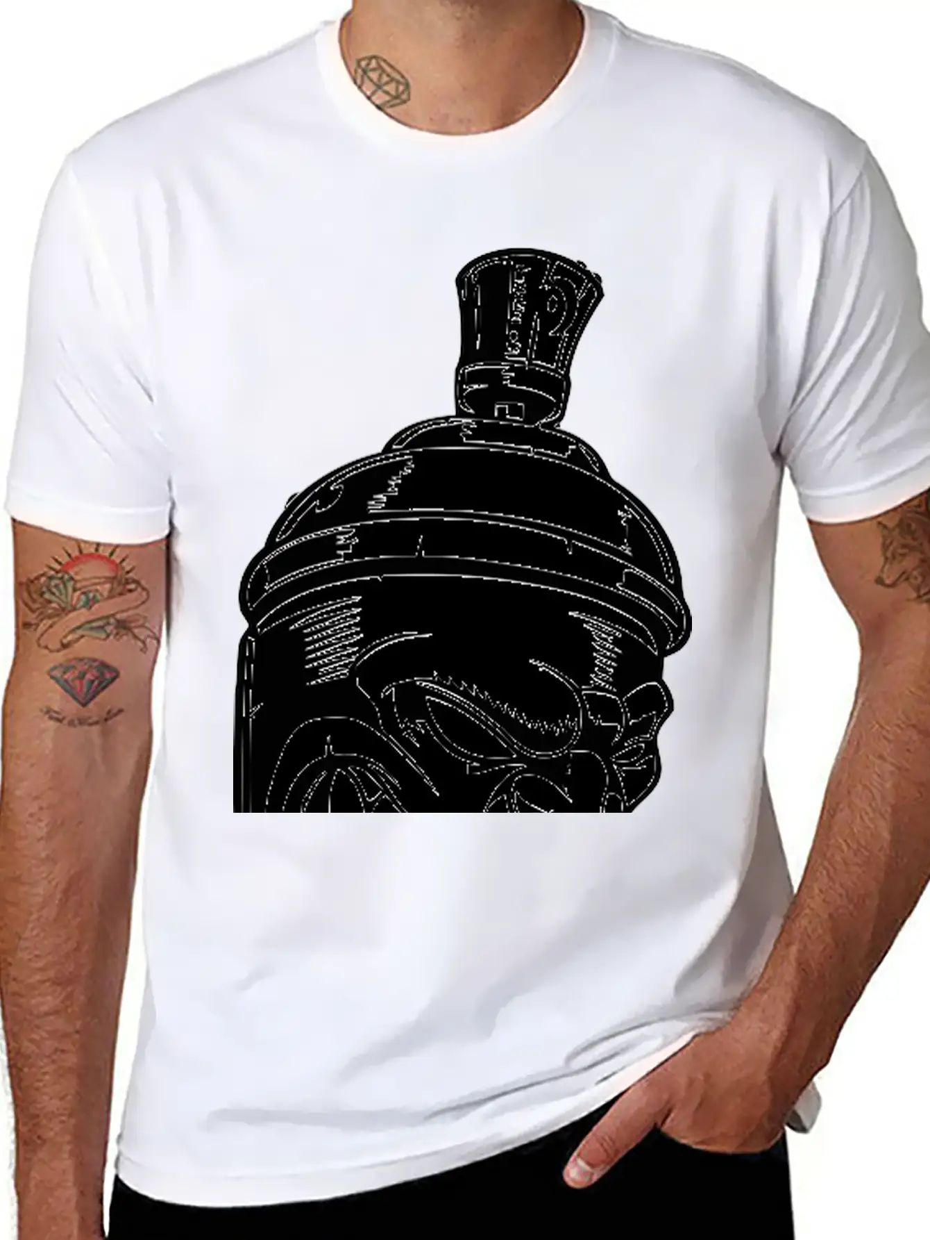 Spray Can Lightweight Cotton T-Shirt – Daily Comfort Graphic Shirt