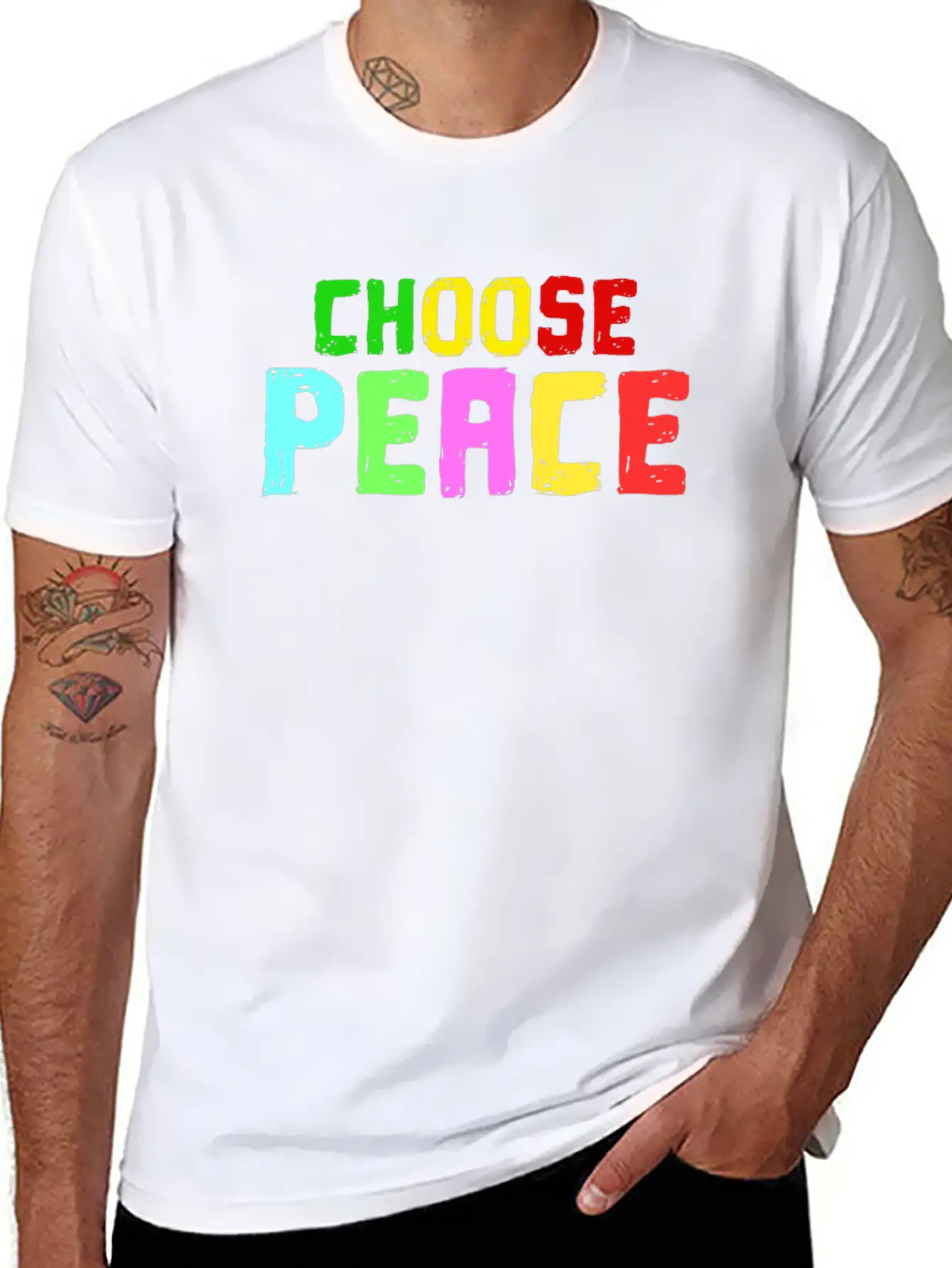 Spread The Love With This Peace Of Mind Tshirt Lightweight Cotton T-Shirt – Daily Comfort Graphic Shirt