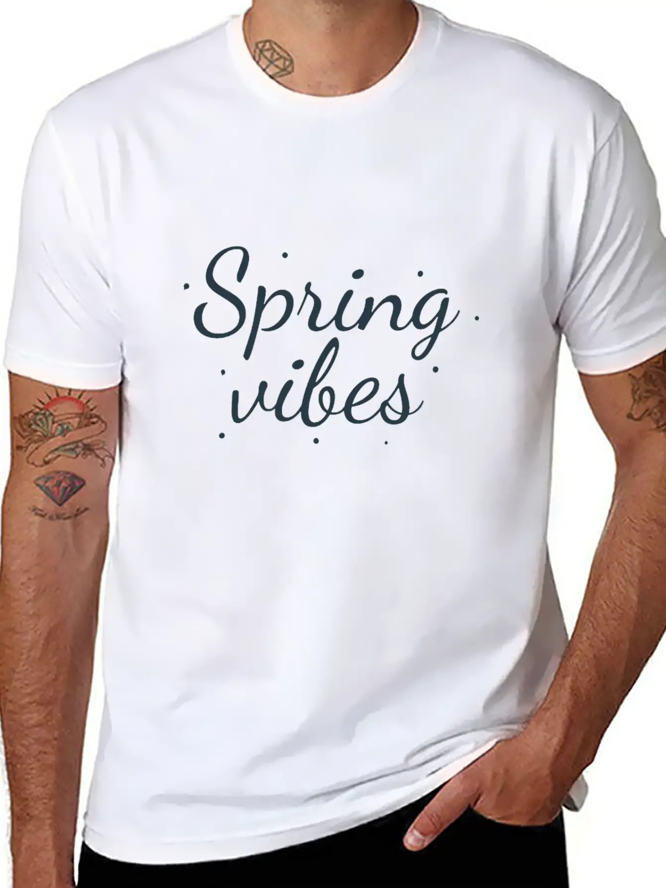 Spring Vibes Style Lightweight Cotton T-Shirt – Daily Comfort Graphic Shirt
