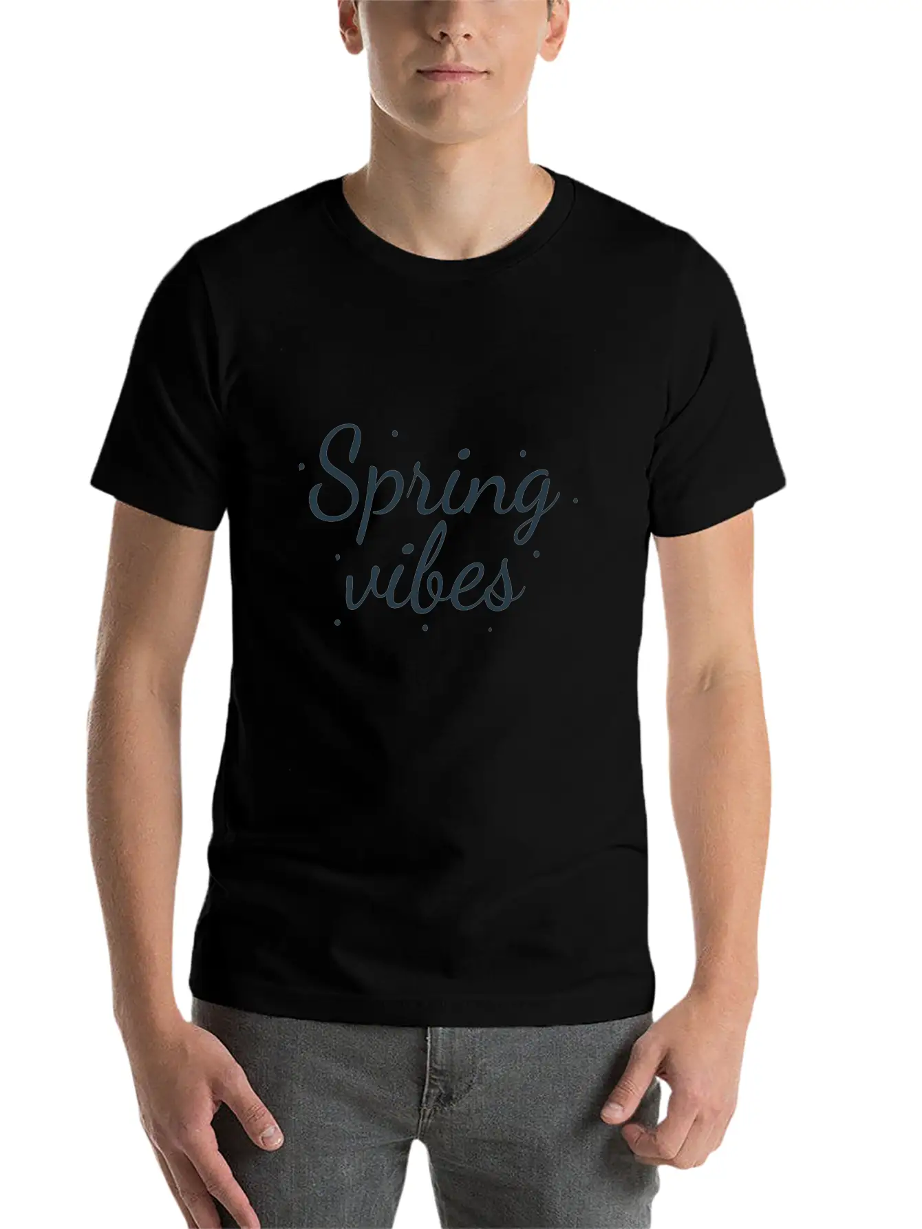 Spring Vibes Style Lightweight Cotton T-Shirt – Daily Comfort Graphic Shirt