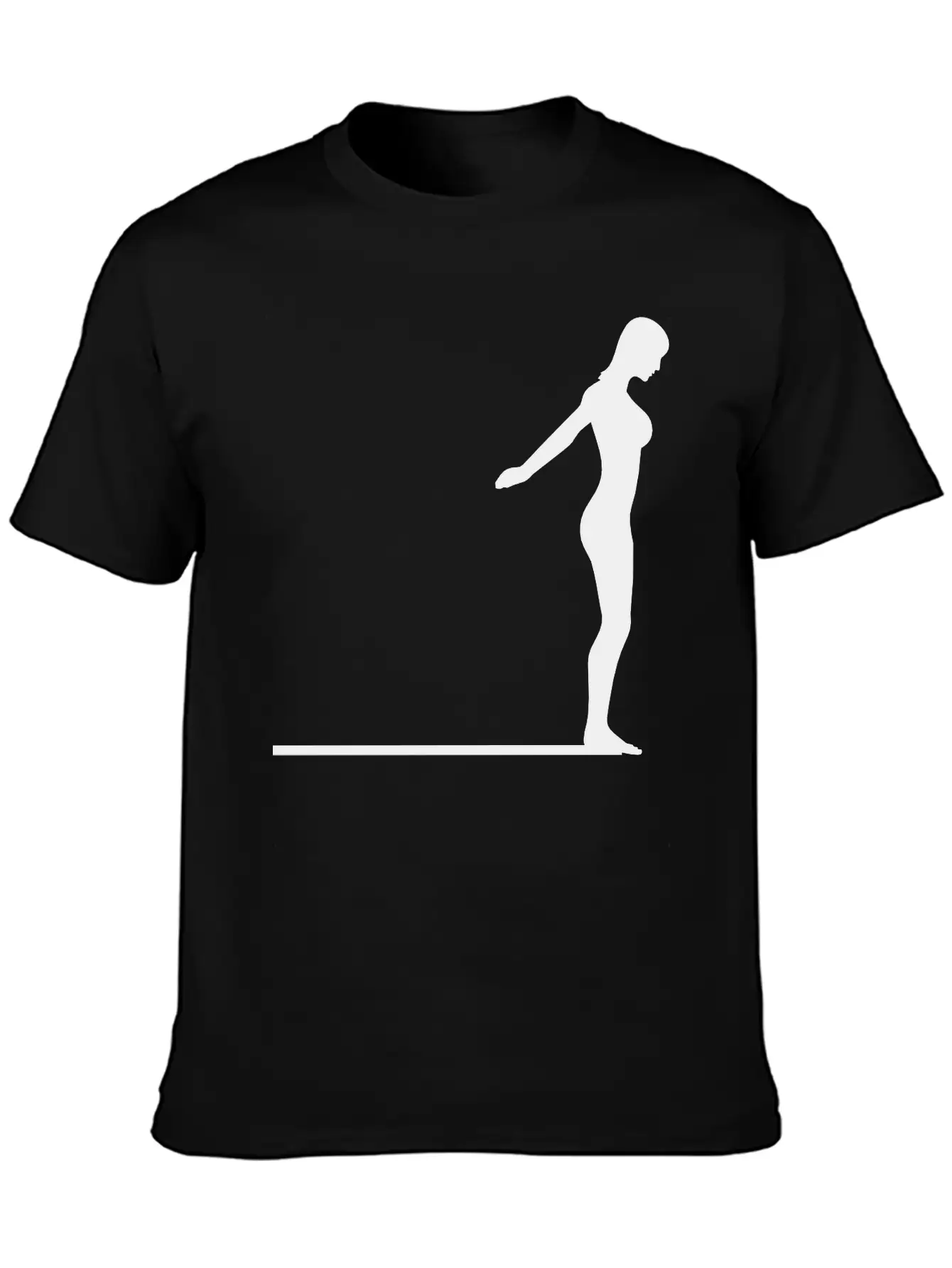 Springboard Diver Logo Comfortable Minimalist Graphic Tee – Summer Style Essential