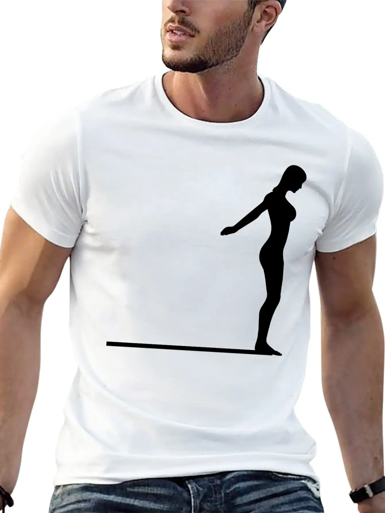 Springboard Diver Logo Comfortable Minimalist Graphic Tee – Summer Style Essential