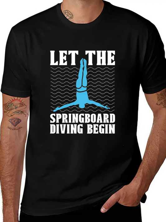 Springboard Diving Basic Graphic T-Shirt – Daily Comfort In Soft Cotton