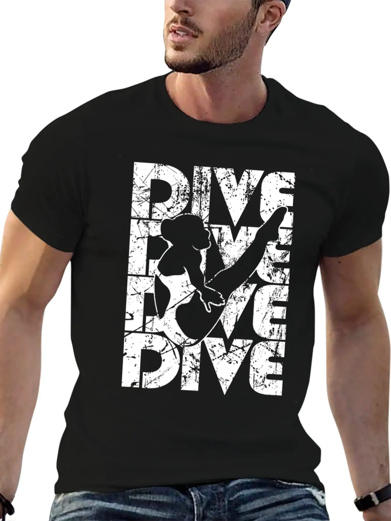 Springboard Diving Classic Fit Graphic Tee For Daily Comfort – Unisex Cotton Shirt