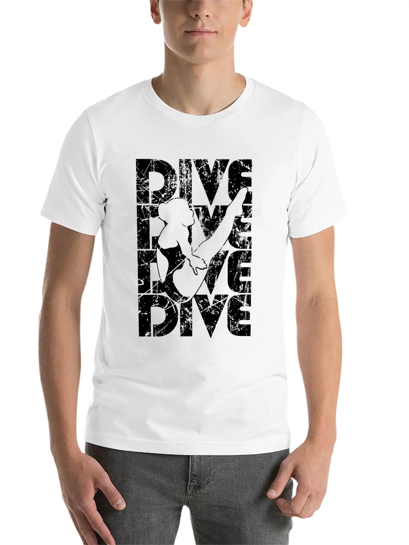 Springboard Diving Classic Fit Graphic Tee For Daily Comfort – Unisex Cotton Shirt