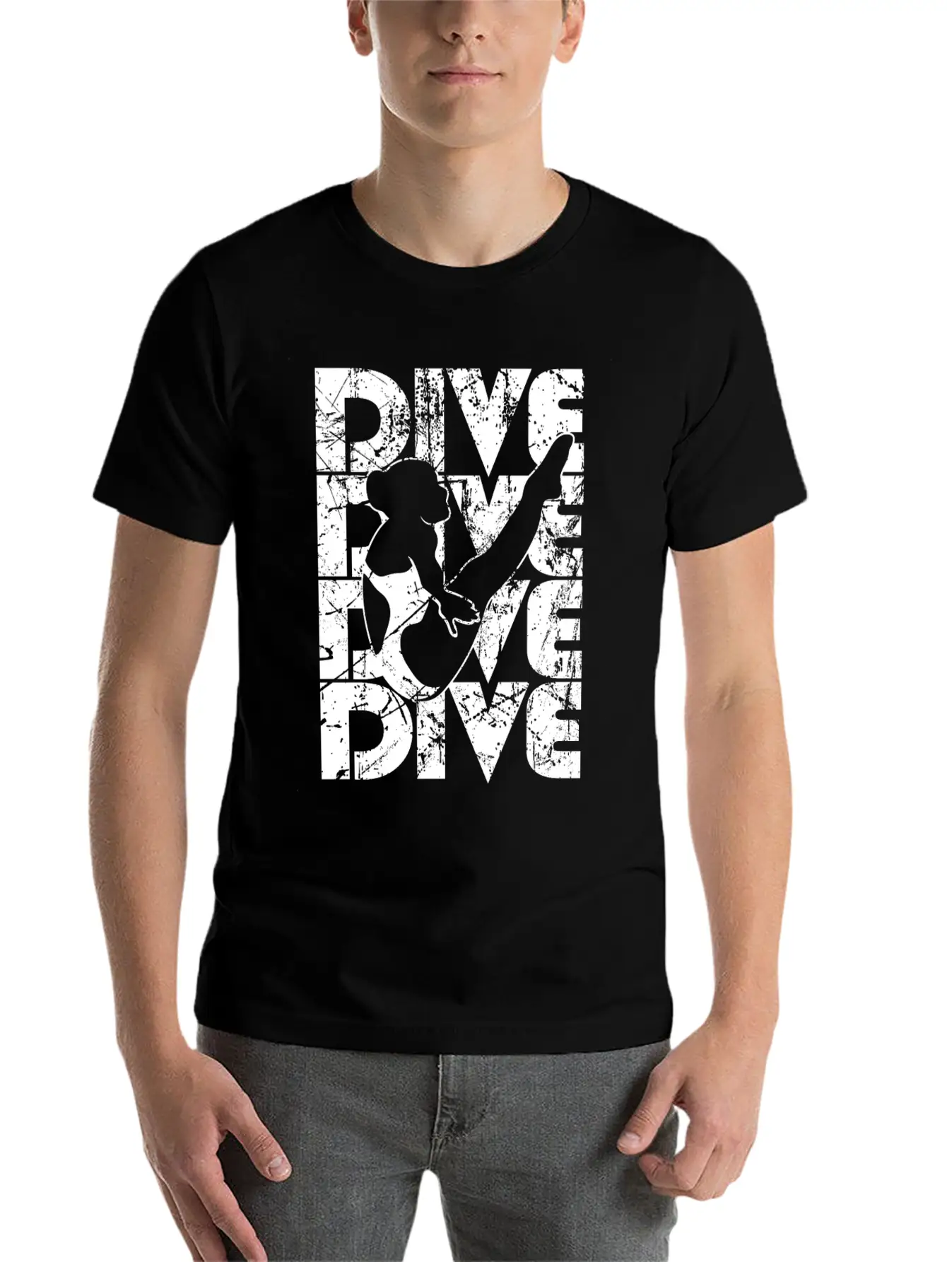 Springboard Diving Classic Fit Graphic Tee For Daily Comfort – Unisex Cotton Shirt