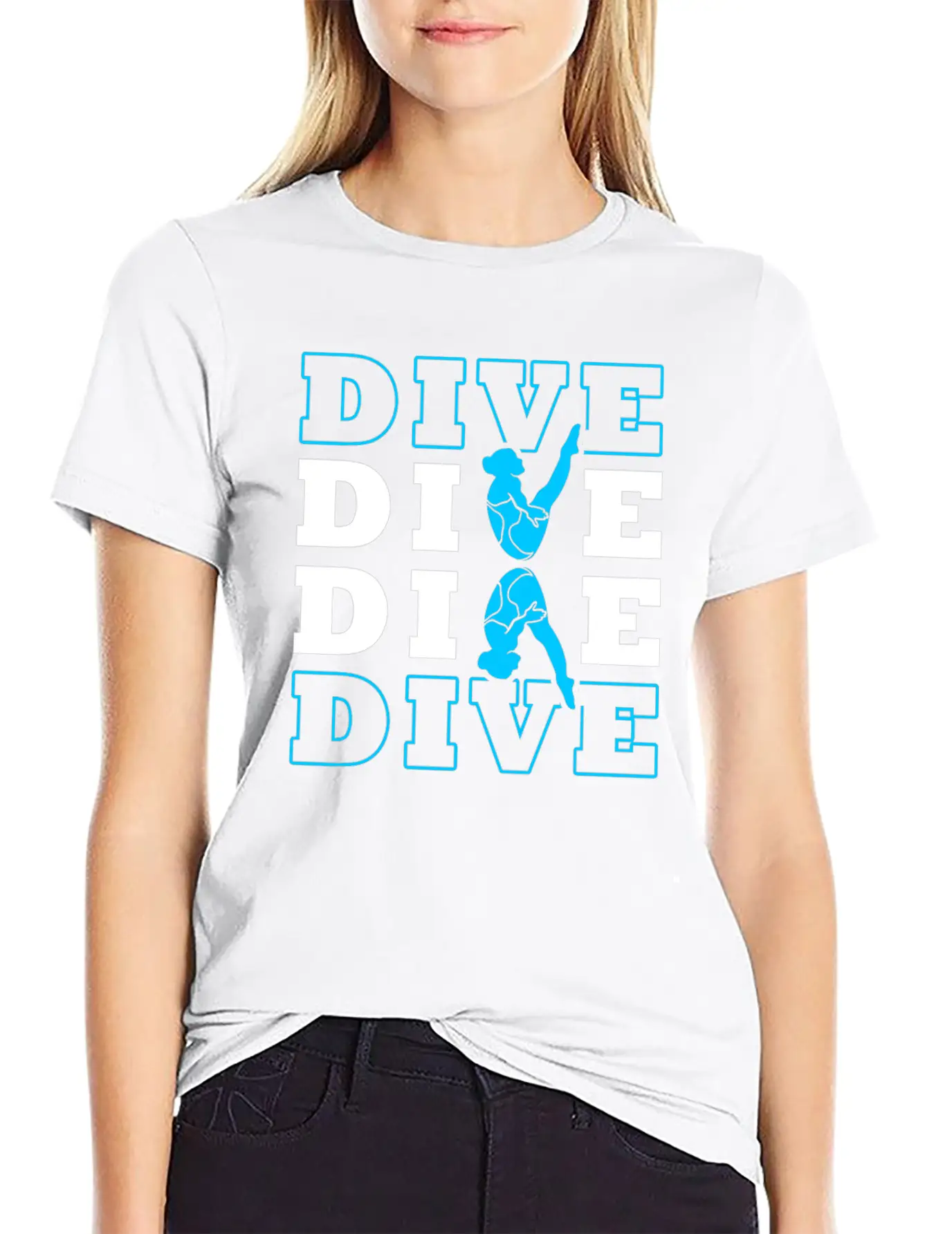 Springboard Diving Essential Cotton Tee For Daily Outfits – Unisex Style