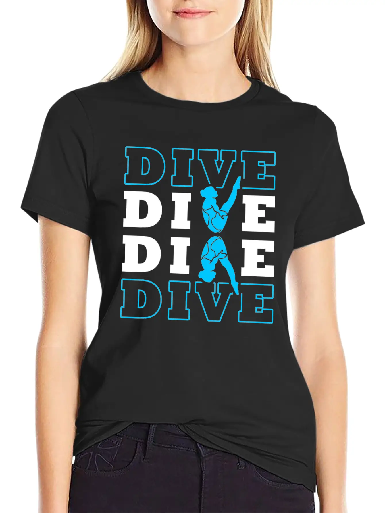 Springboard Diving Essential Cotton Tee For Daily Outfits – Unisex Style