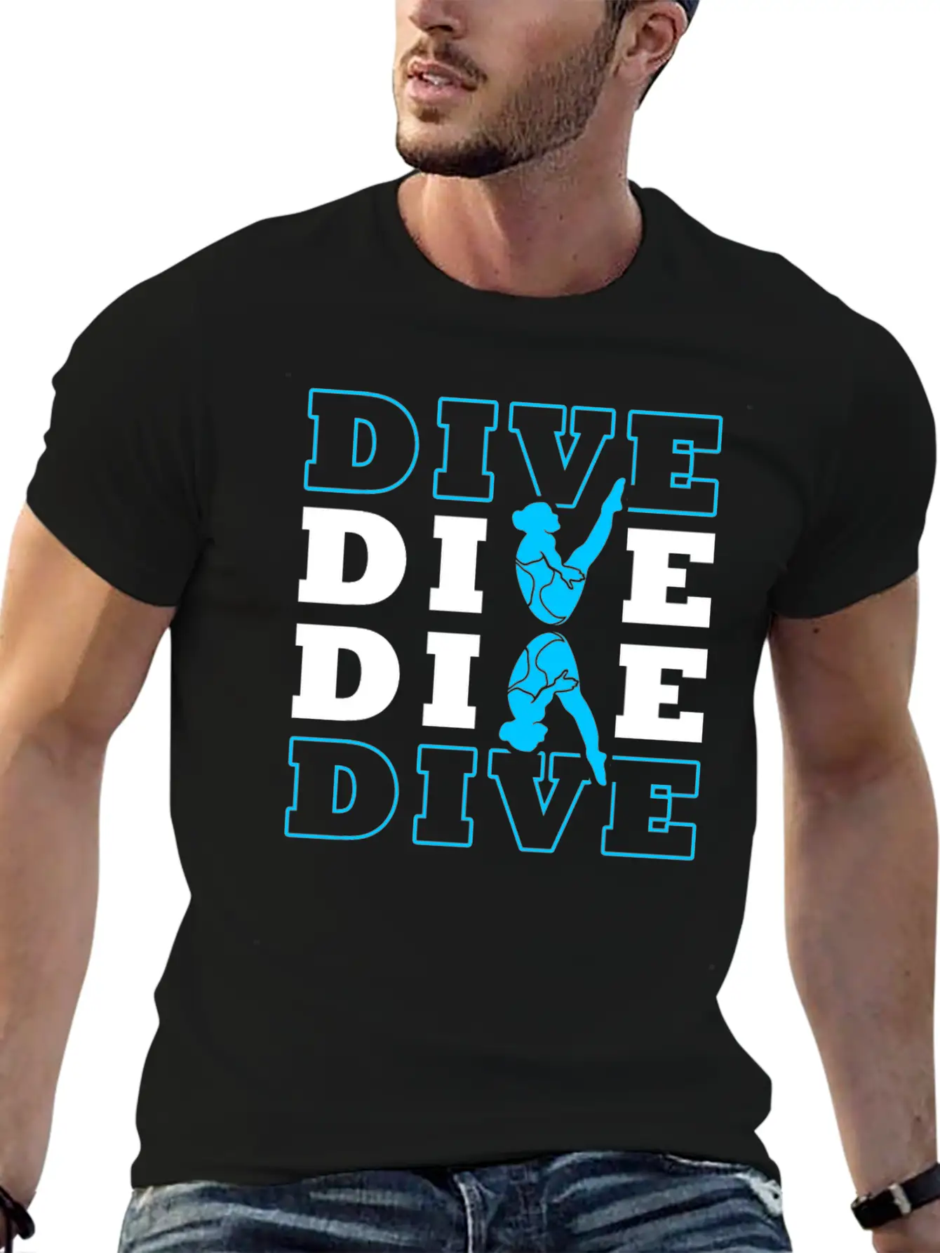 Springboard Diving Essential Cotton Tee For Daily Outfits – Unisex Style