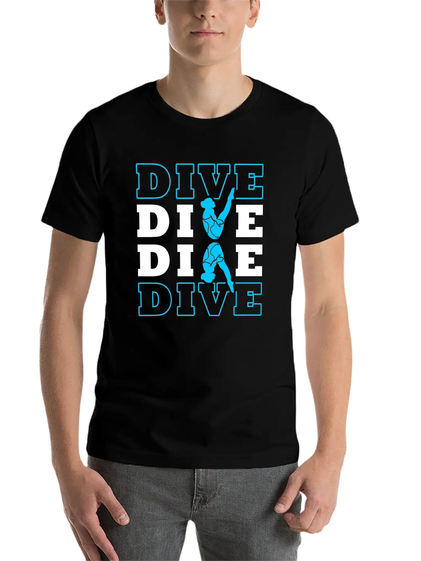 Springboard Diving Essential Cotton Tee For Daily Outfits – Unisex Style