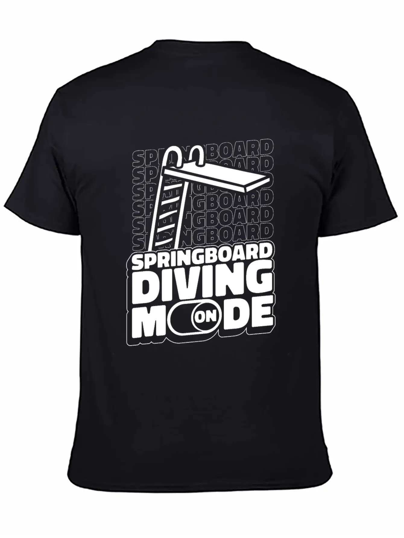 Springboard Diving Mode Comfortable Minimalist Graphic Tee – Summer Style Essential