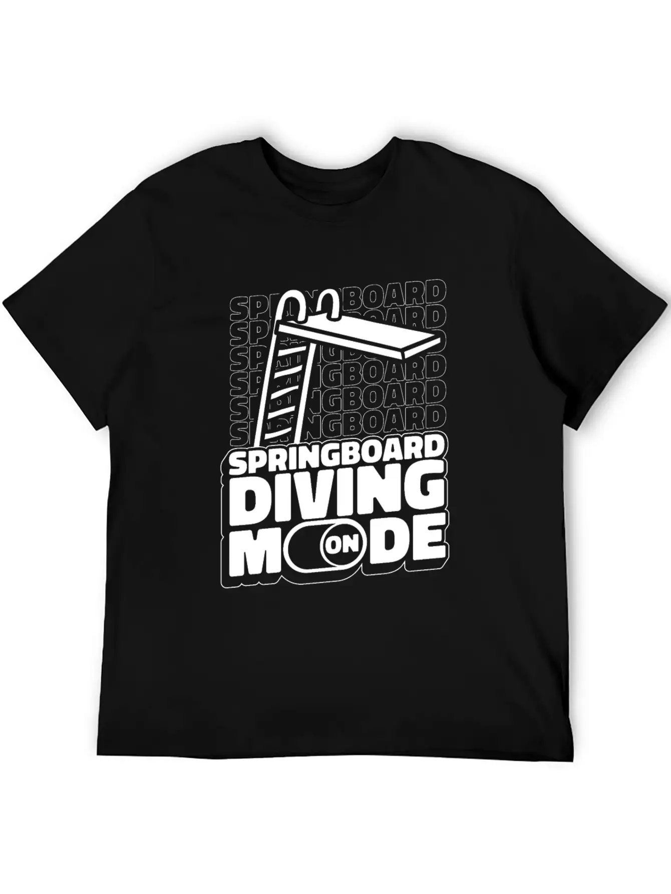 Springboard Diving Mode Comfortable Minimalist Graphic Tee – Summer Style Essential