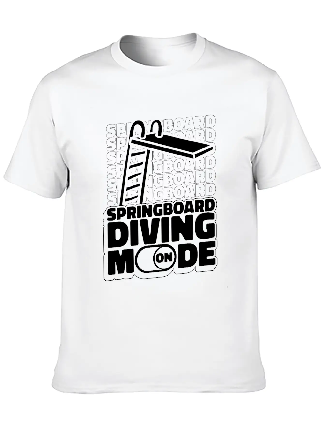 Springboard Diving Mode Comfortable Minimalist Graphic Tee – Summer Style Essential