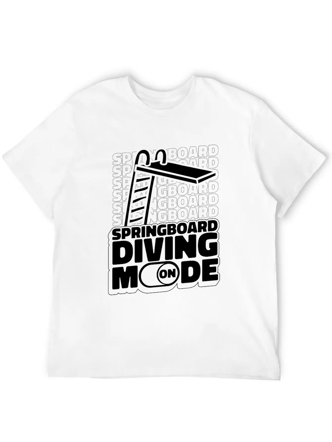 Springboard Diving Mode Comfortable Minimalist Graphic Tee – Summer Style Essential