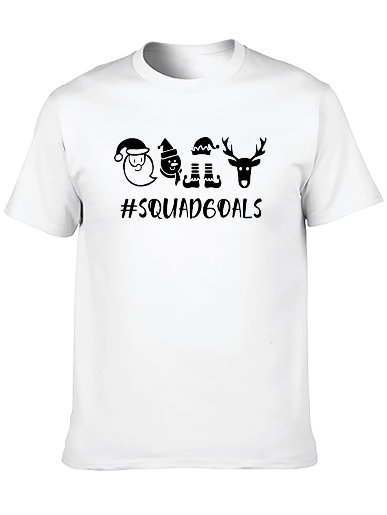 Squad Goal Funny Christmas Basic Graphic T-Shirt – Daily Comfort In Soft Cotton