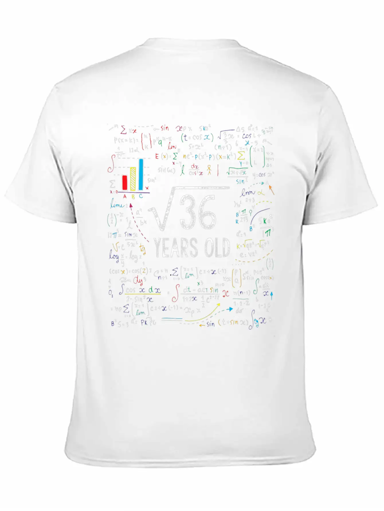 Square Root 36 Birthday Old Unisex Casual T-Shirt – Clean Design For Daily Comfort