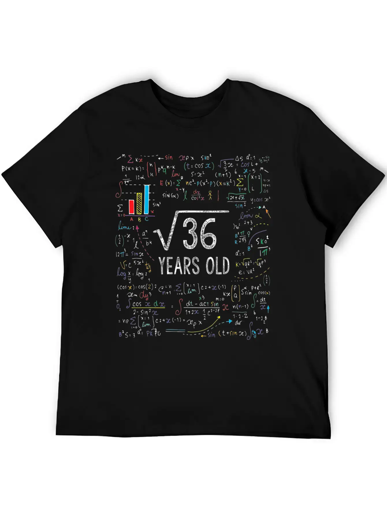 Square Root 36 Birthday Old Unisex Casual T-Shirt – Clean Design For Daily Comfort