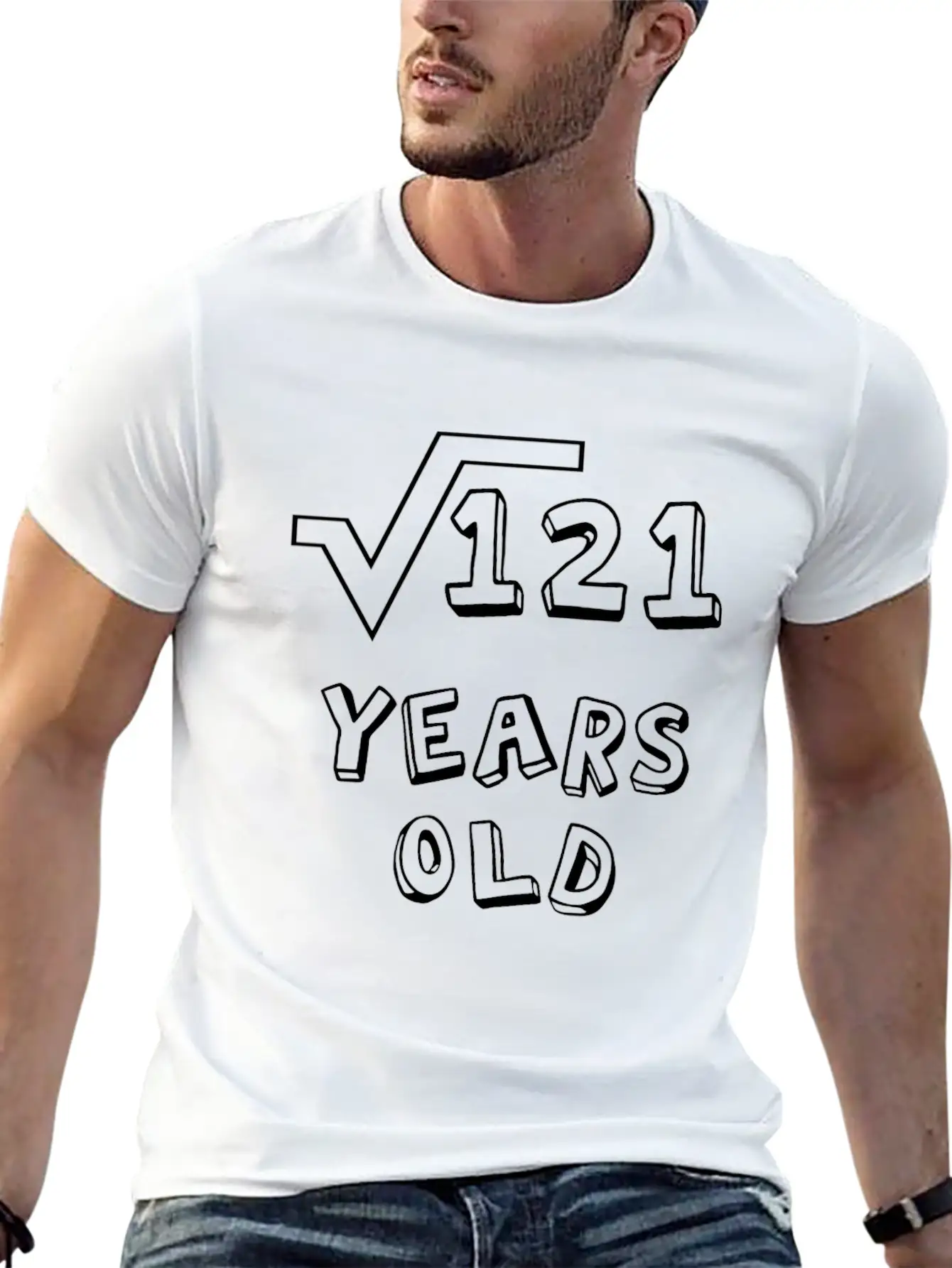 Square Root Of 121: 11th Birthday 11 Years Old Unisex Casual T-Shirt – Clean Design For Daily Comfort