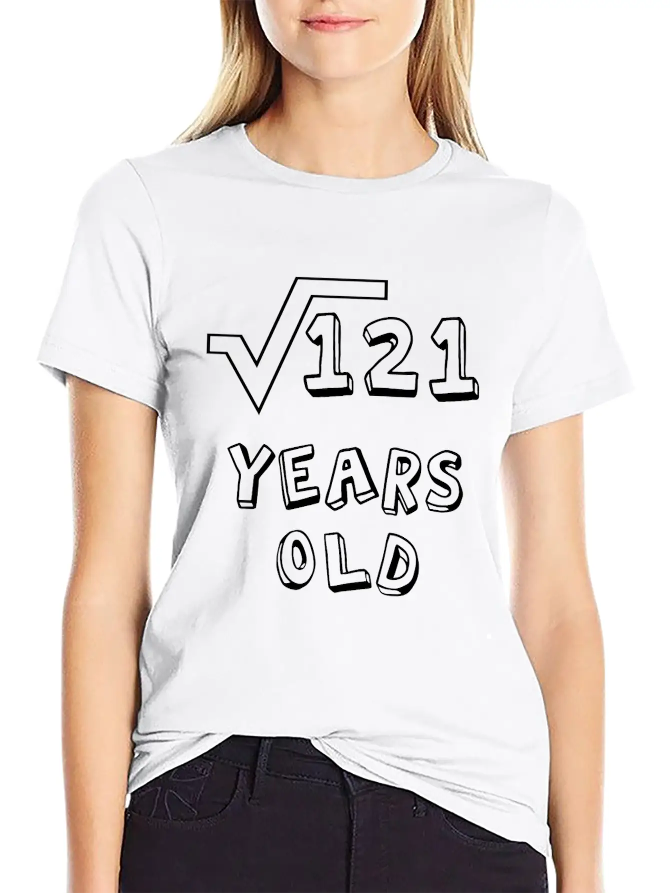 Square Root Of 121: 11th Birthday 11 Years Old Unisex Casual T-Shirt – Clean Design For Daily Comfort