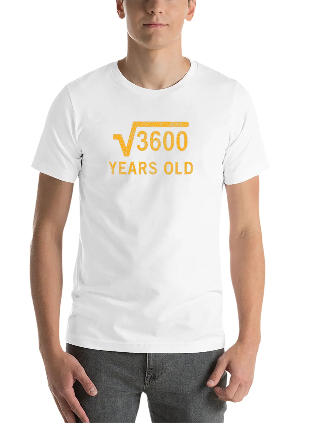 Square Root Of 3600 60 Years Old 60th Birthday Lightweight Cotton T-Shirt – Daily Comfort Graphic Shirt