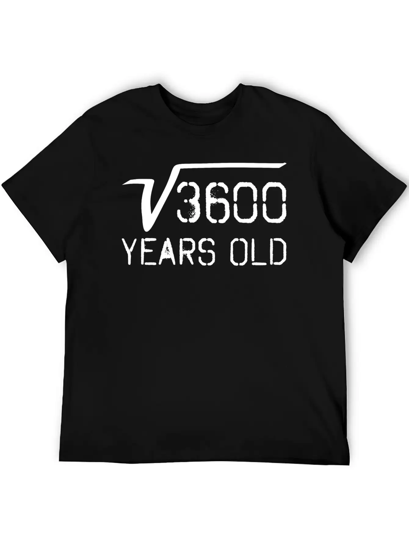 Square Root Of 3600 60 Years Old Unisex Casual T-Shirt – Clean Design For Daily Comfort