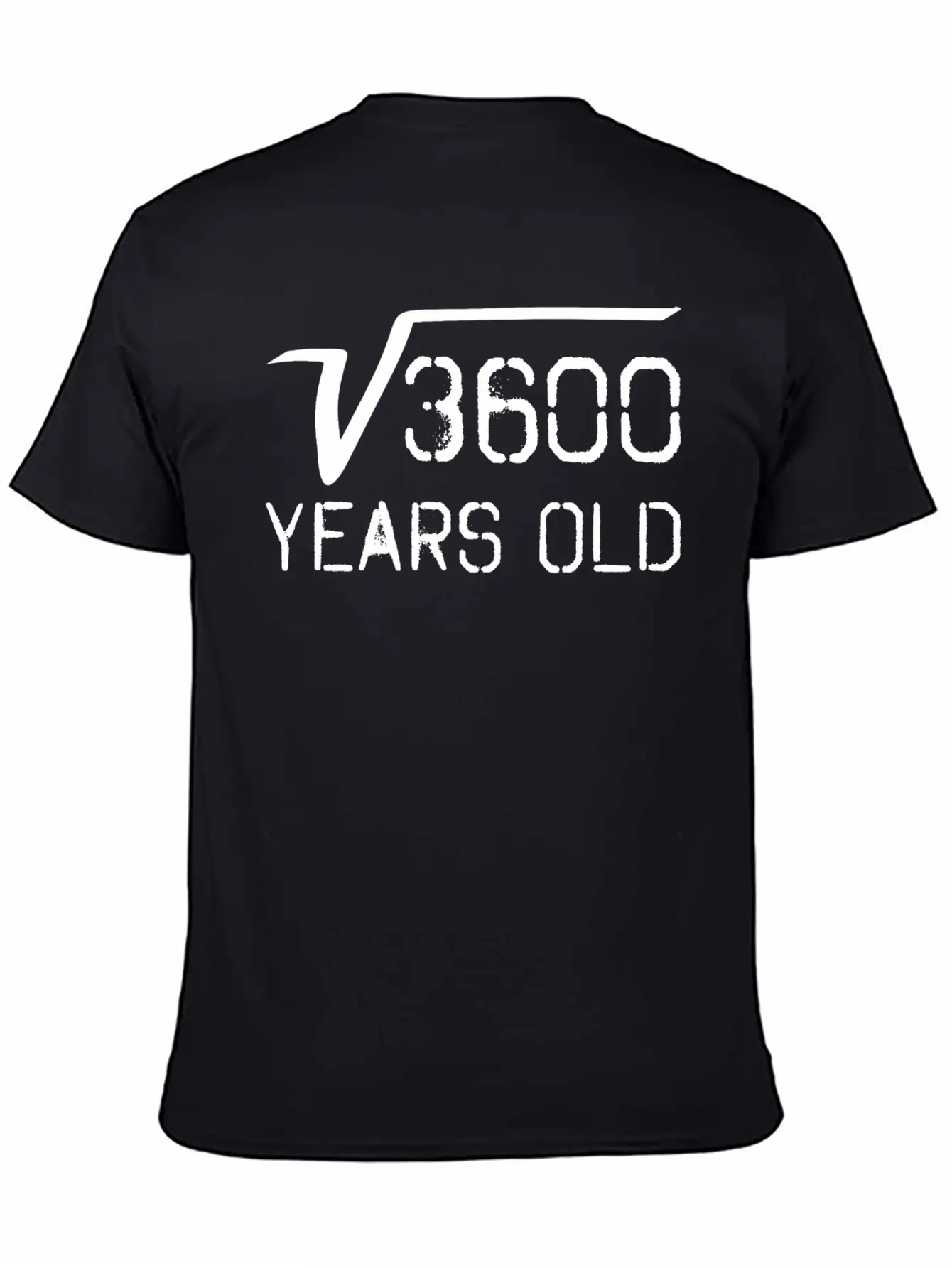 Square Root Of 3600 60 Years Old Unisex Casual T-Shirt – Clean Design For Daily Comfort
