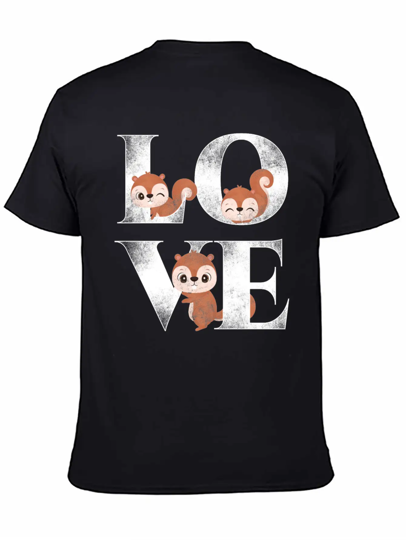 Squirrel Acorn Love Unisex Casual T-Shirt – Clean Design For Daily Comfort
