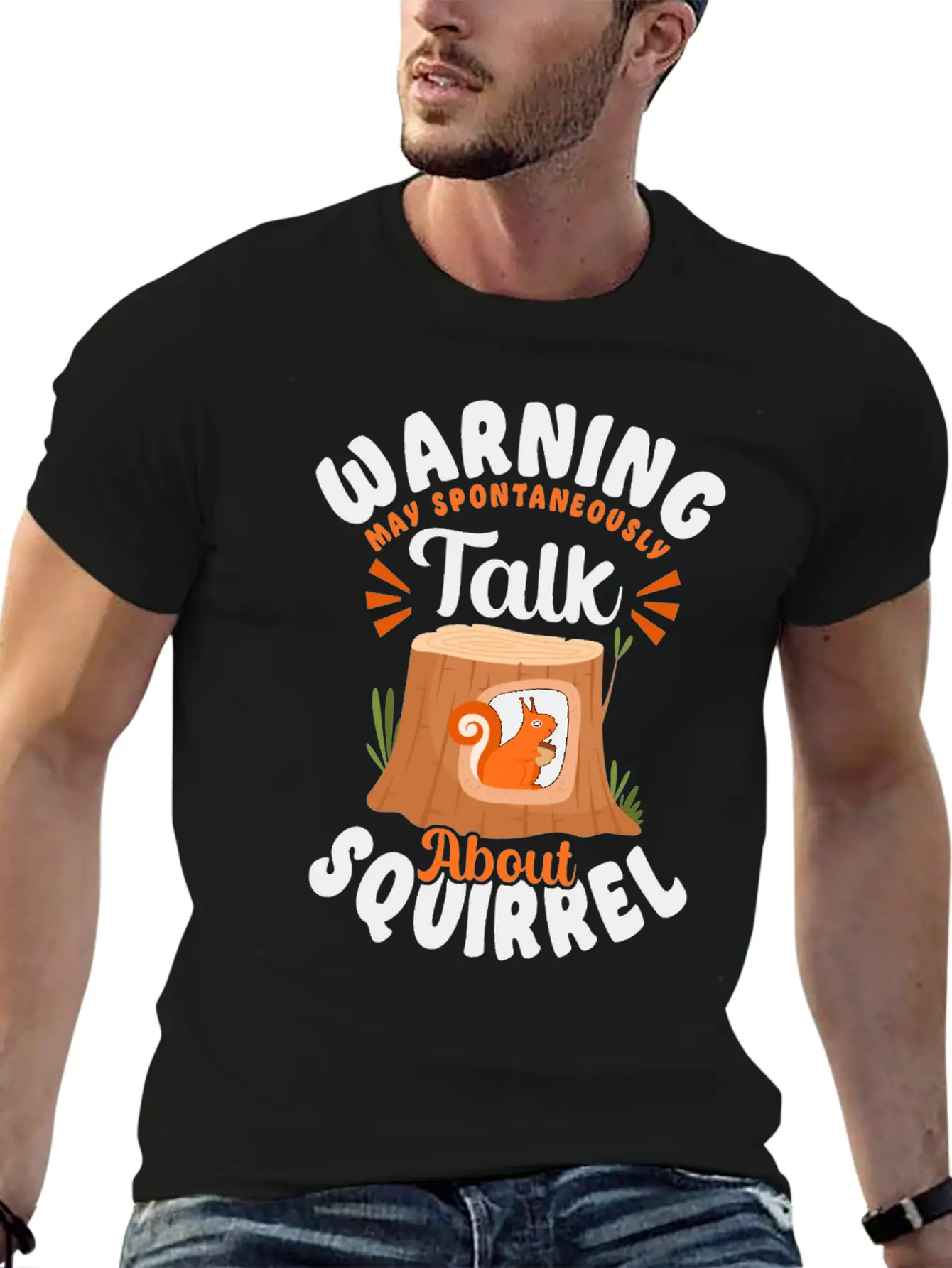 Squirrel Acorn Warning May Essential Cotton Tee For Daily Outfits – Unisex Style