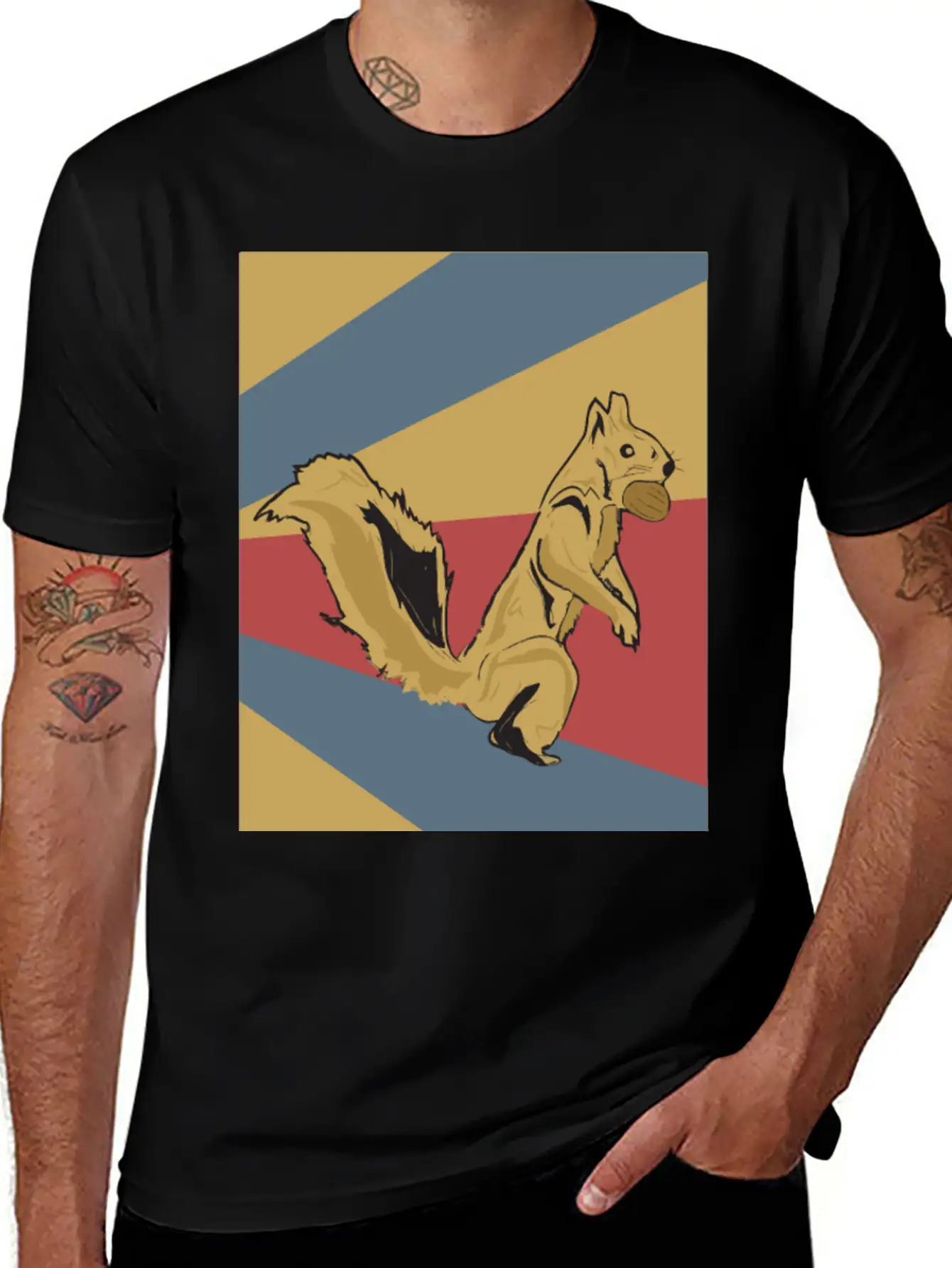 Squirrel Classic Fit Graphic Tee For Daily Comfort – Unisex Cotton Shirt