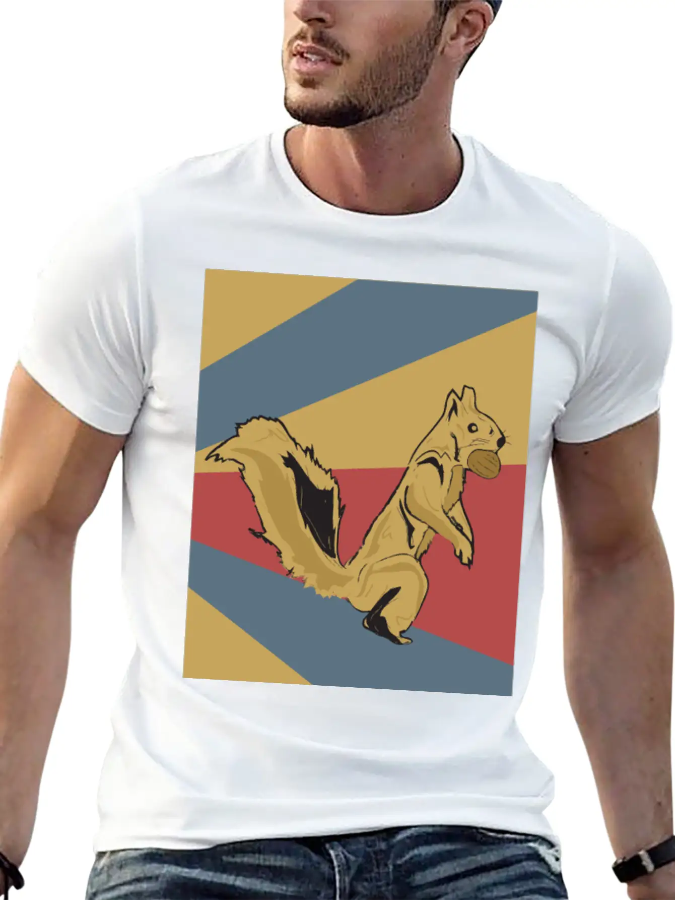 Squirrel Classic Fit Graphic Tee For Daily Comfort – Unisex Cotton Shirt