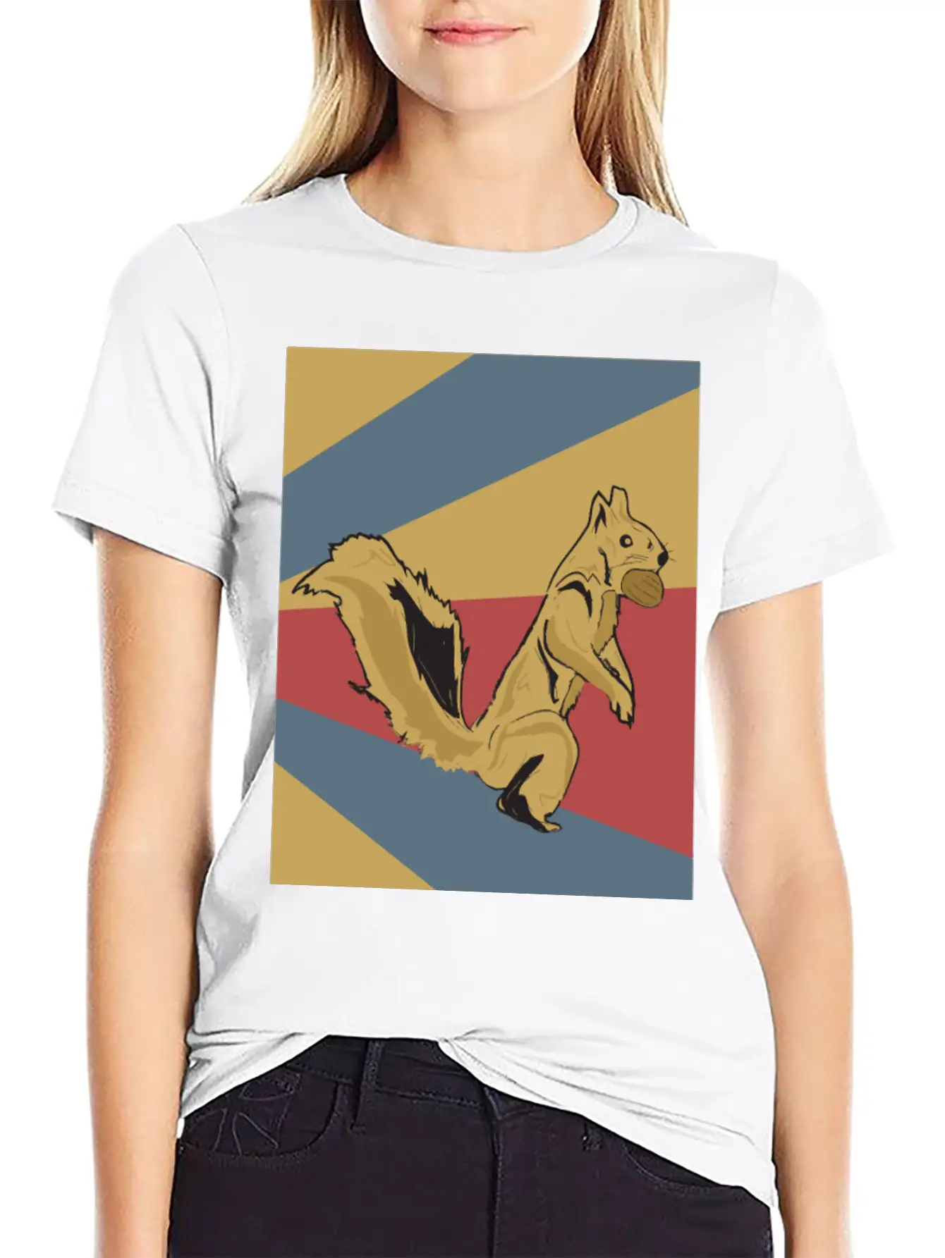 Squirrel Classic Fit Graphic Tee For Daily Comfort – Unisex Cotton Shirt