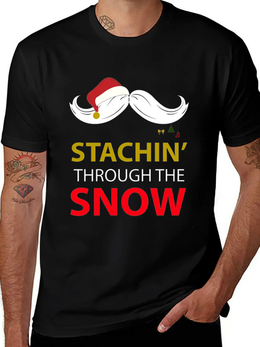 Staching Through The Snow Relaxed Everyday Tee – Lightweight And Durable Cotton